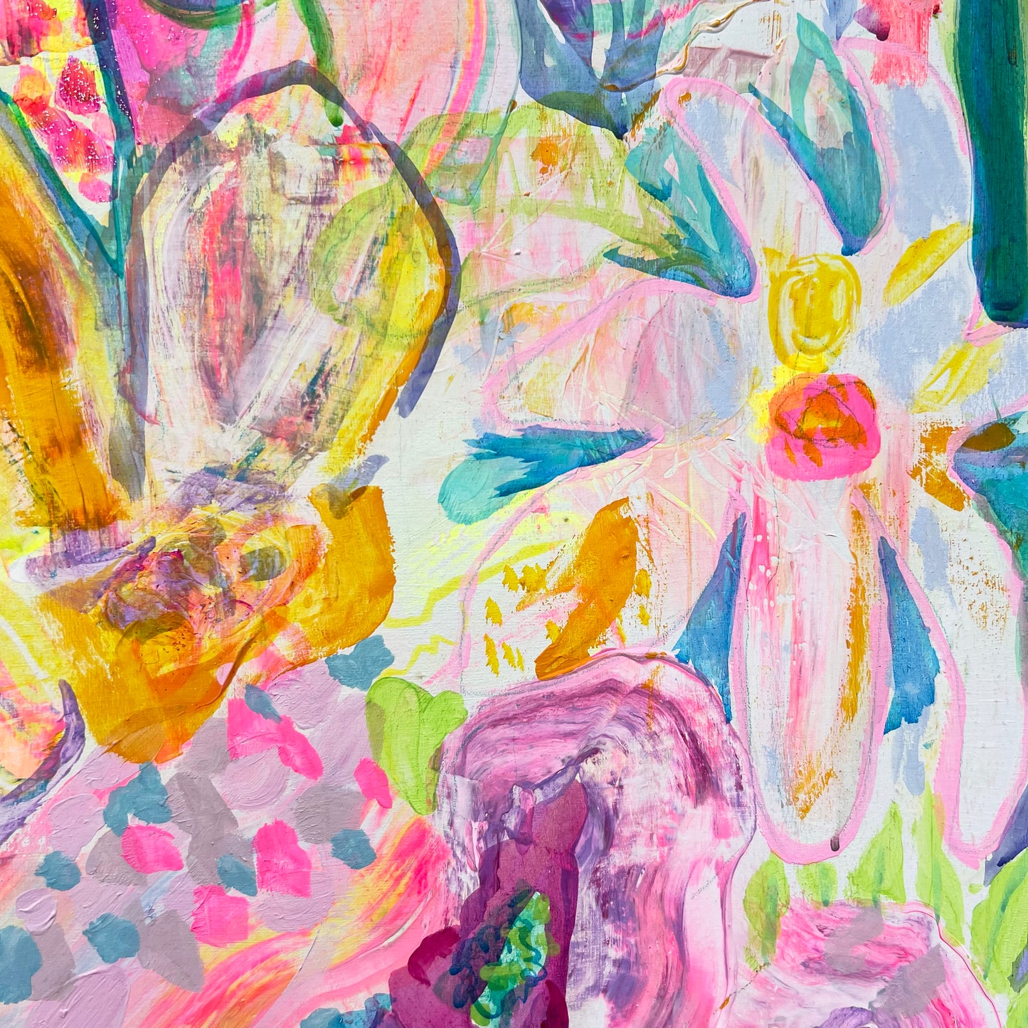 'Summer On My Mind' 112cm x 112cm - Kathryn Sillince Artist
