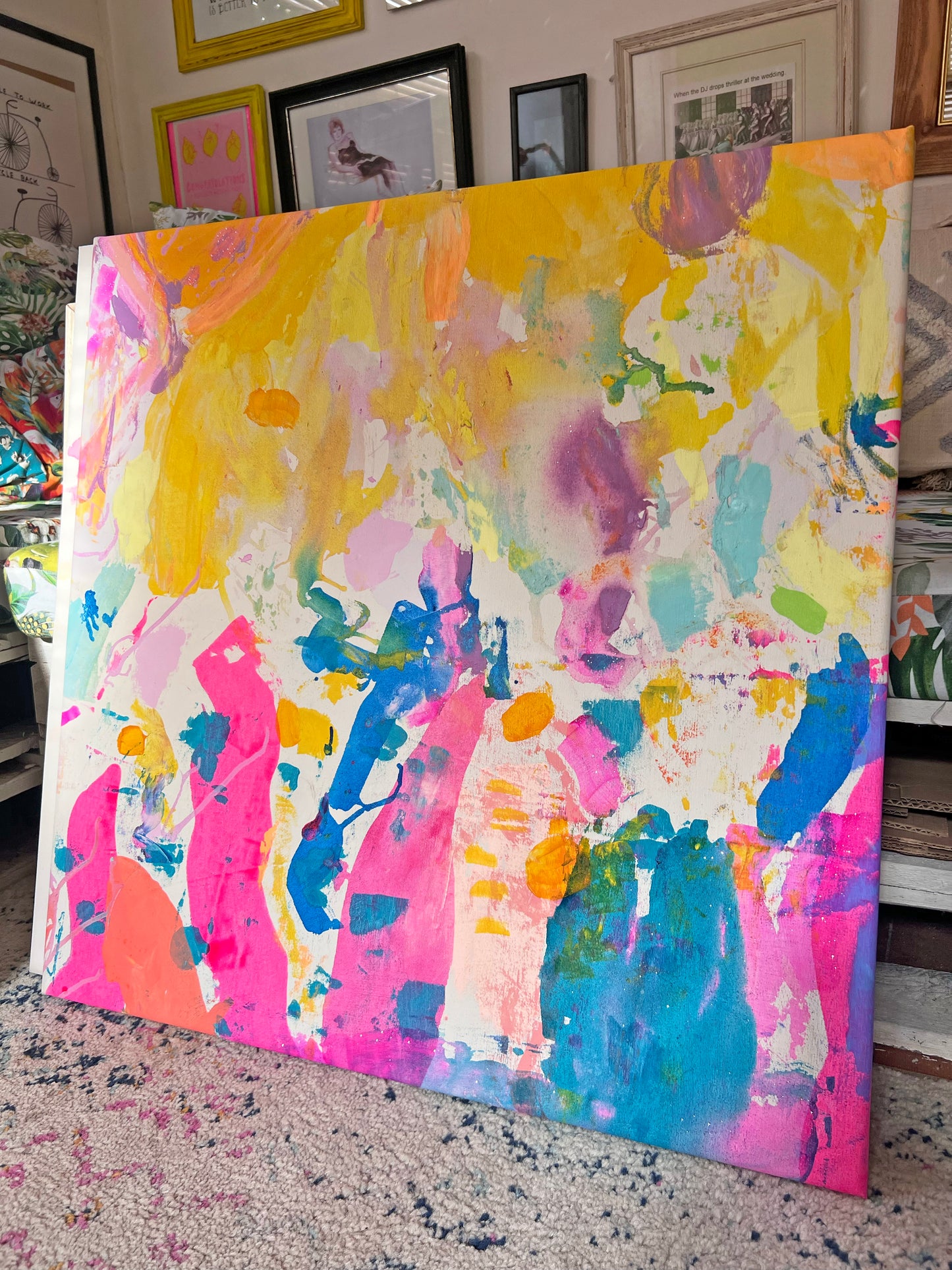 'Summers Here' 71.5cm x 71.5cm - Kathryn Sillince Artist