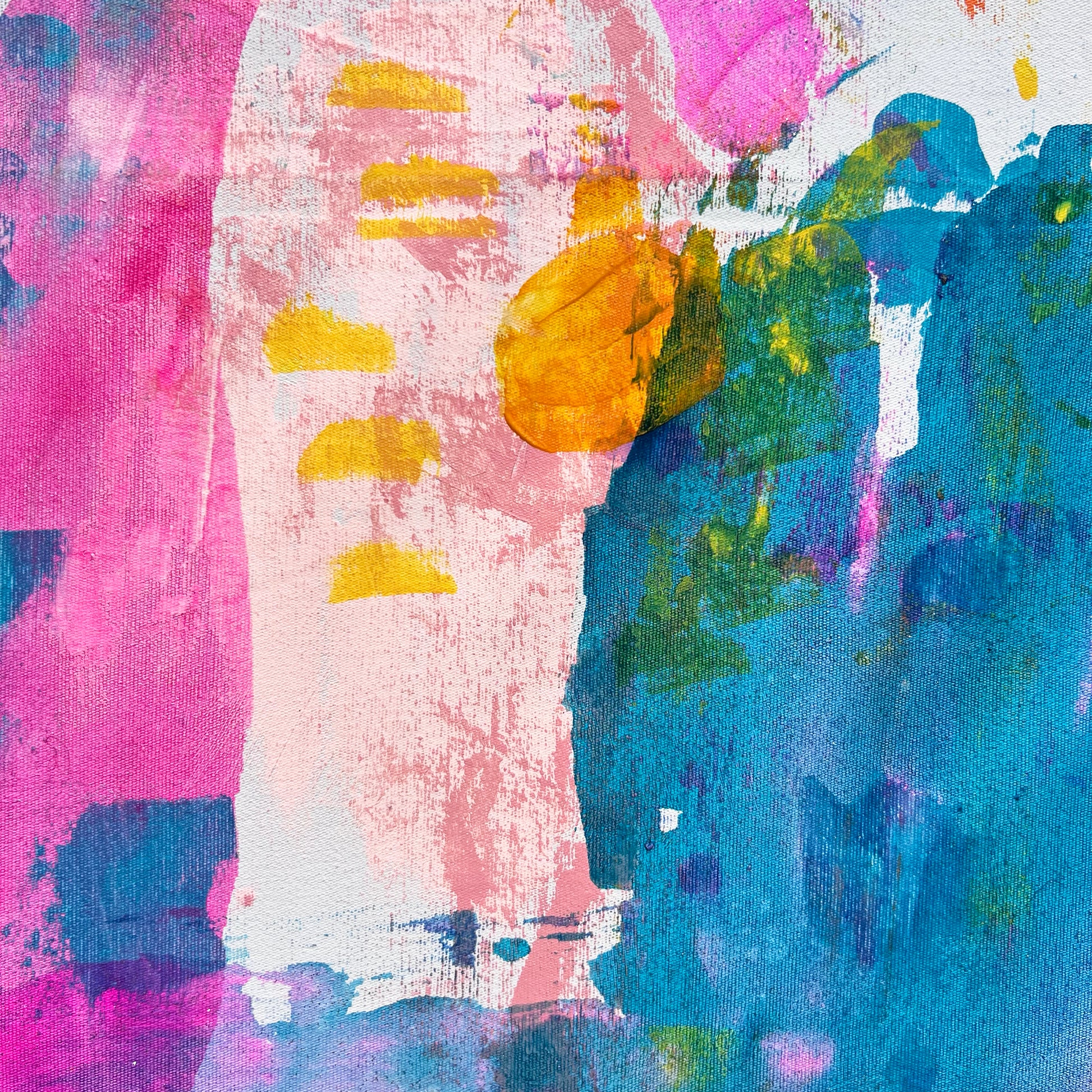 'Summers Here' 71.5cm x 71.5cm - Kathryn Sillince Artist