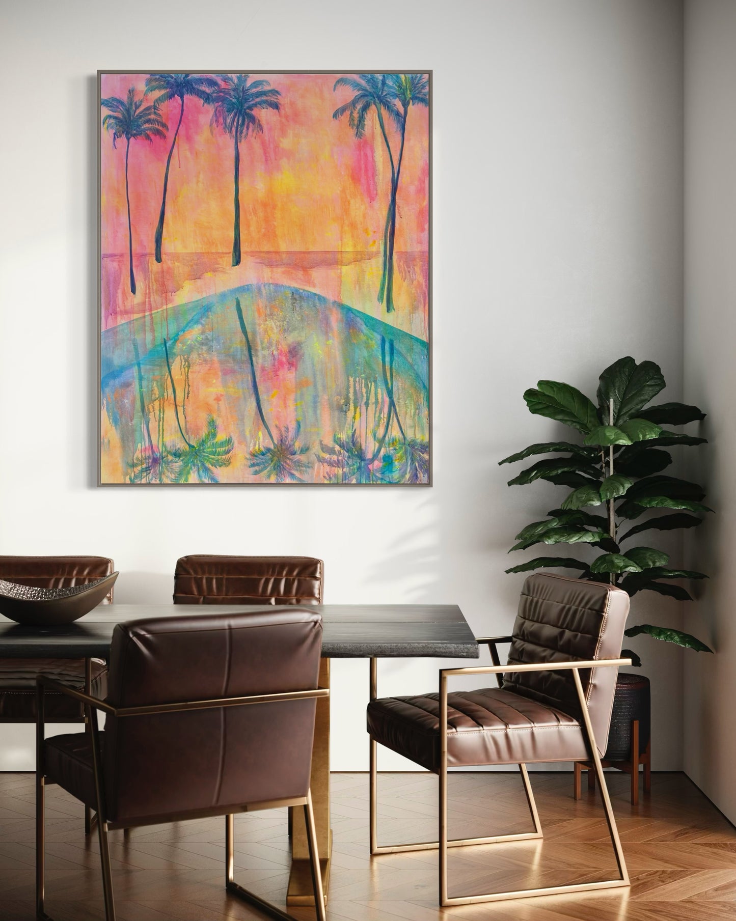 Swaying Into Sunset’ 122cm x 153cm - Kathryn Sillince Artist