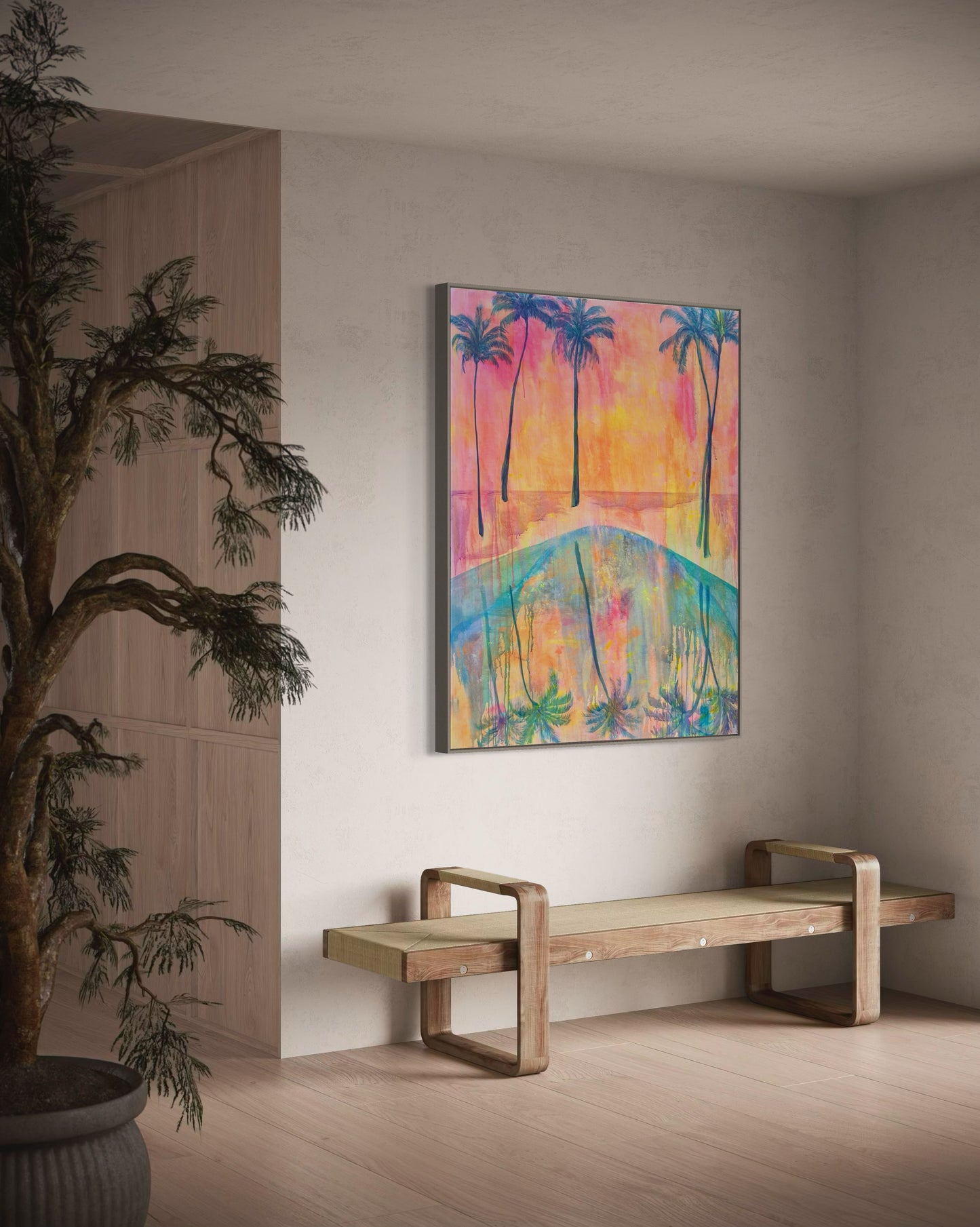Swaying Into Sunset’ 122cm x 153cm - Kathryn Sillince Artist