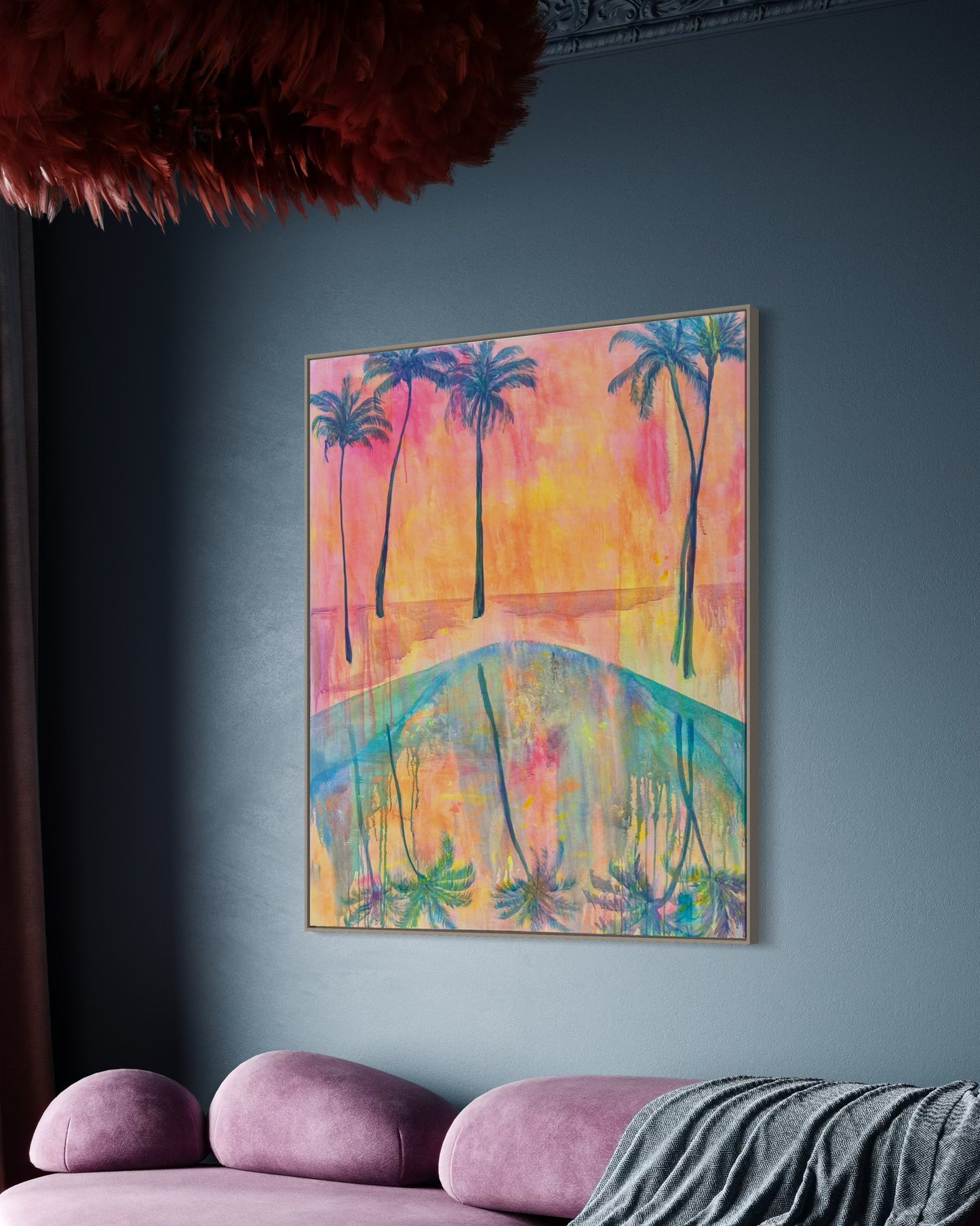 Swaying Into Sunset’ 122cm x 153cm - Kathryn Sillince Artist