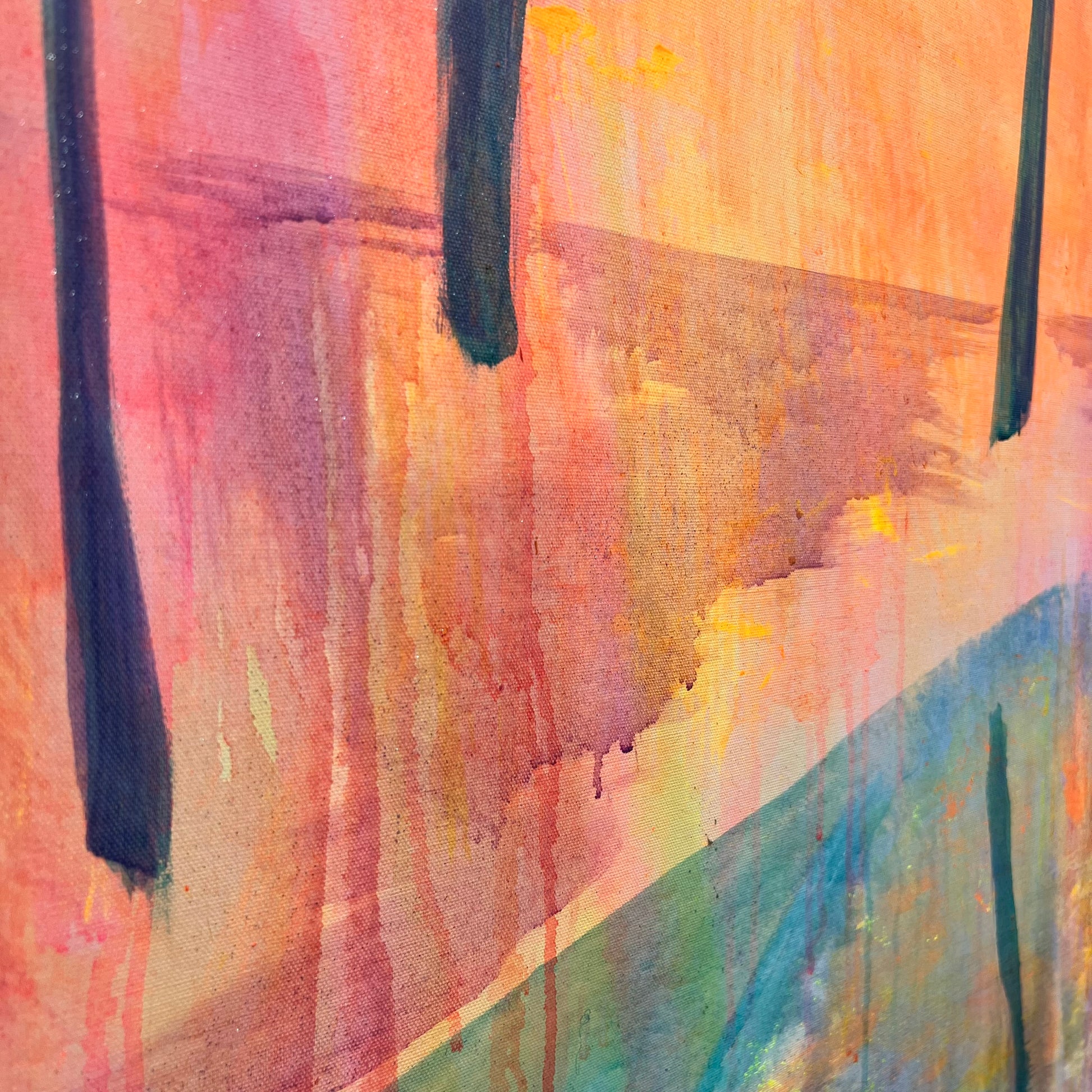 Swaying Into Sunset’ 122cm x 153cm - Kathryn Sillince Artist