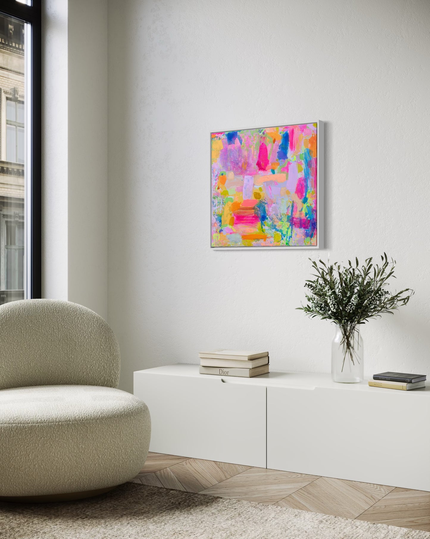 ‘The Best Is Yet To Come’ 61.5cm x 61.5cm - Kathryn Sillince Artist