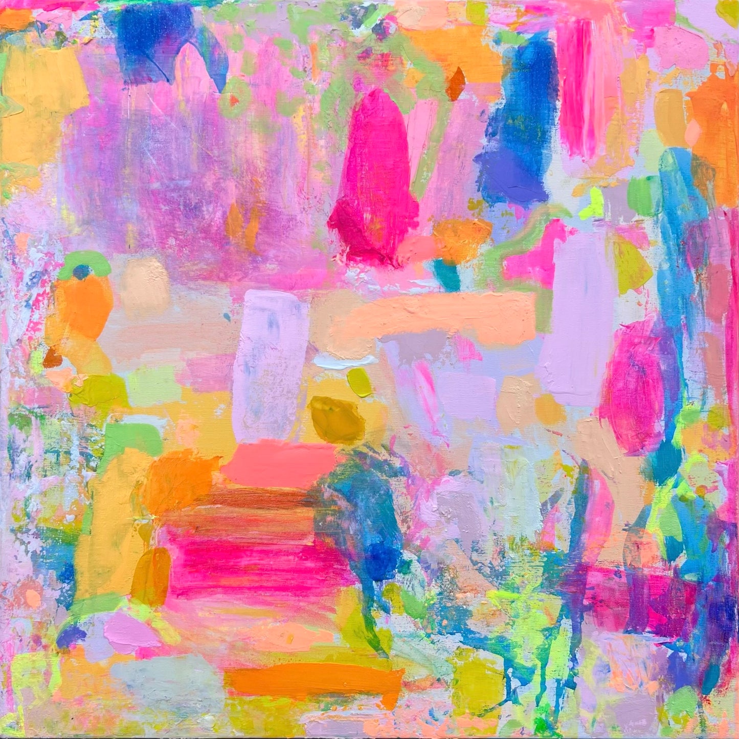 ‘The Best Is Yet To Come’ 61.5cm x 61.5cm - Kathryn Sillince Artist