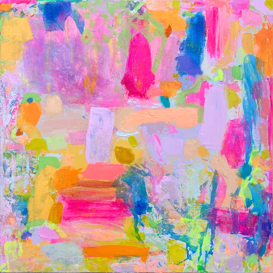 ‘The Best Is Yet To Come’ 61.5cm x 61.5cm - Kathryn Sillince Artist