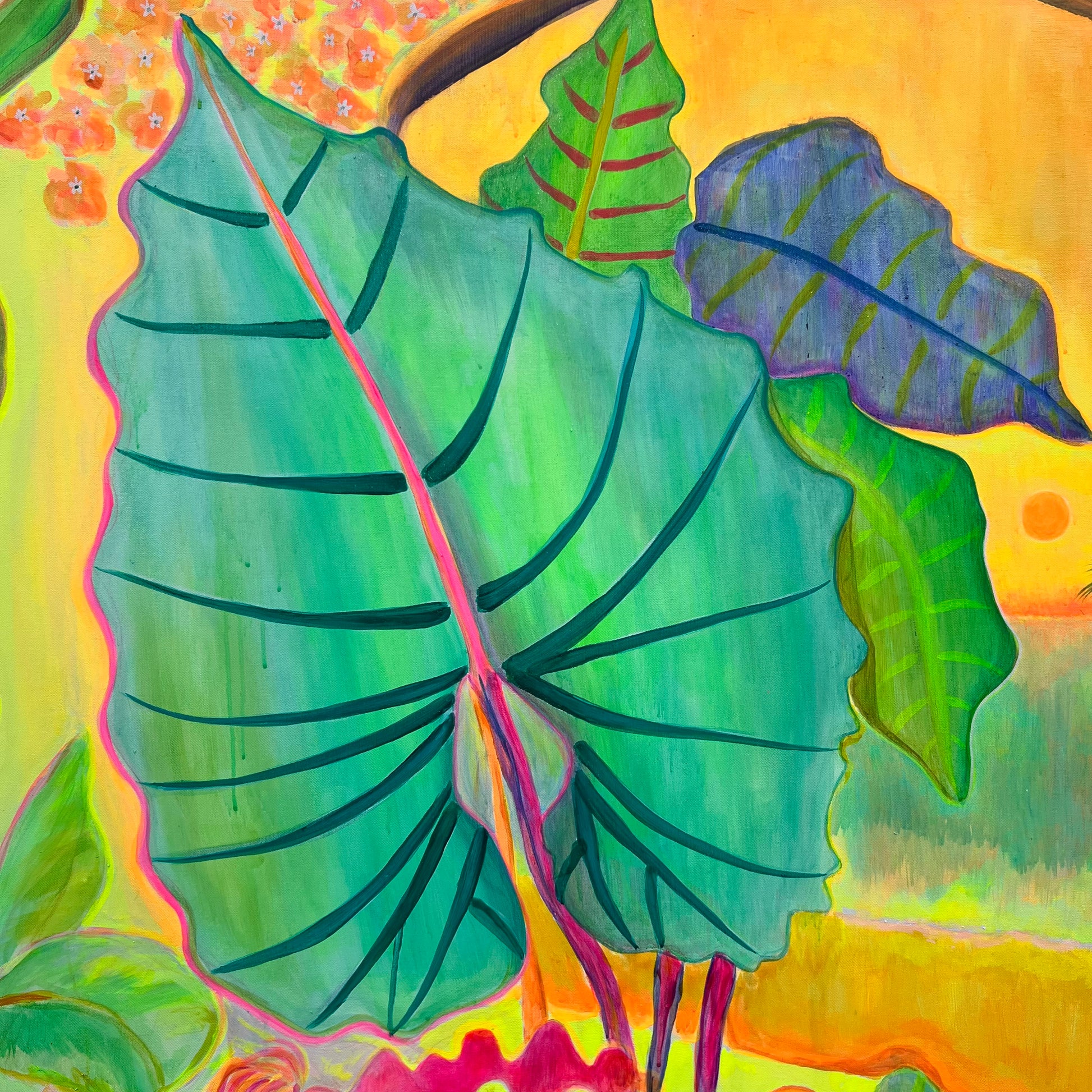 ‘The Best Rays Of The Day’ 122cm x 122cm - Kathryn Sillince Artist