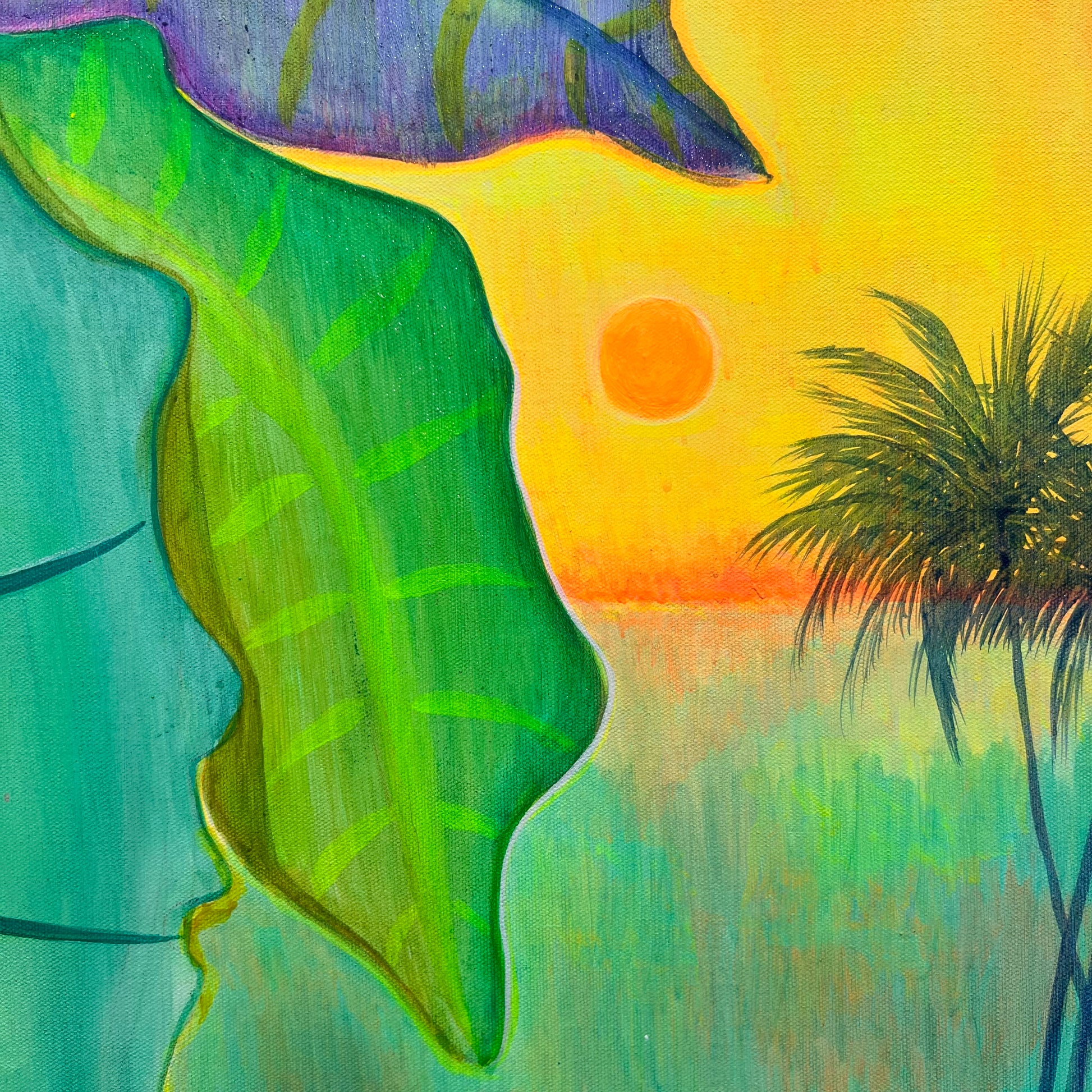 ‘The Best Rays Of The Day’ 122cm x 122cm - Kathryn Sillince Artist