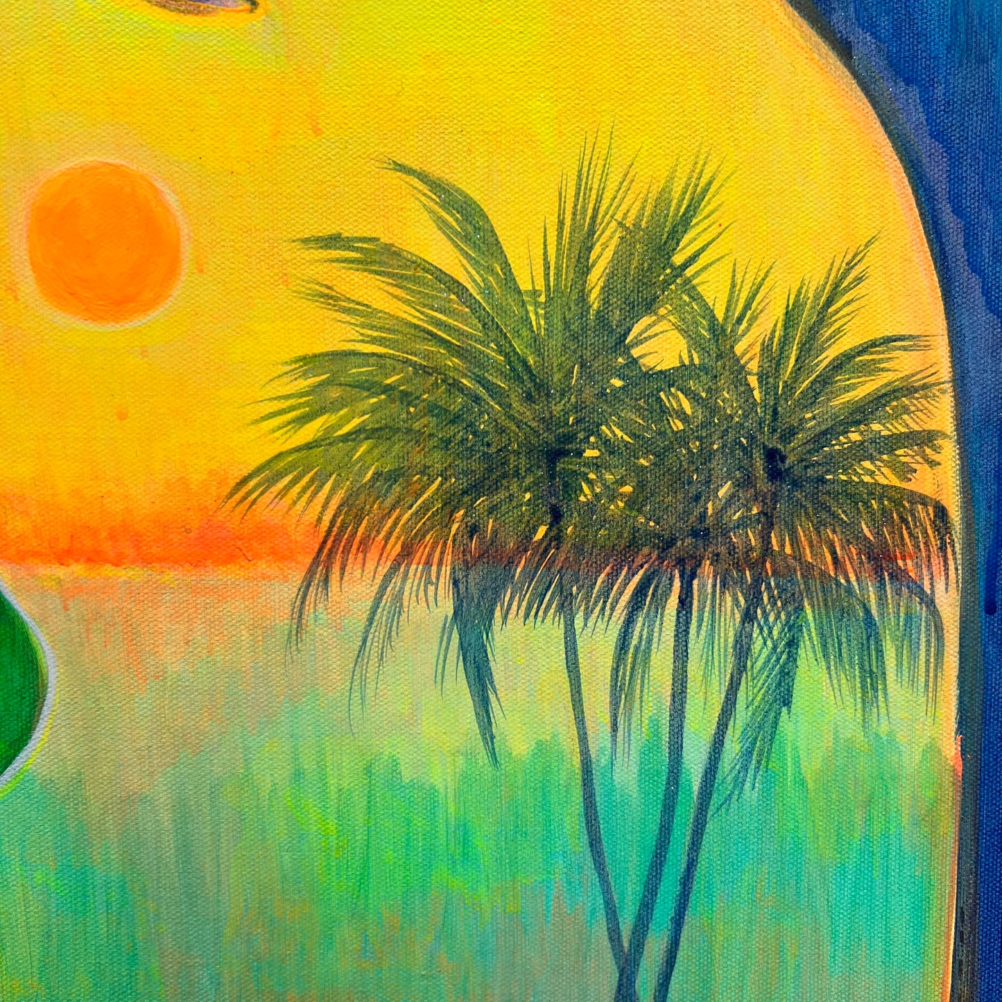 ‘The Best Rays Of The Day’ 122cm x 122cm - Kathryn Sillince Artist