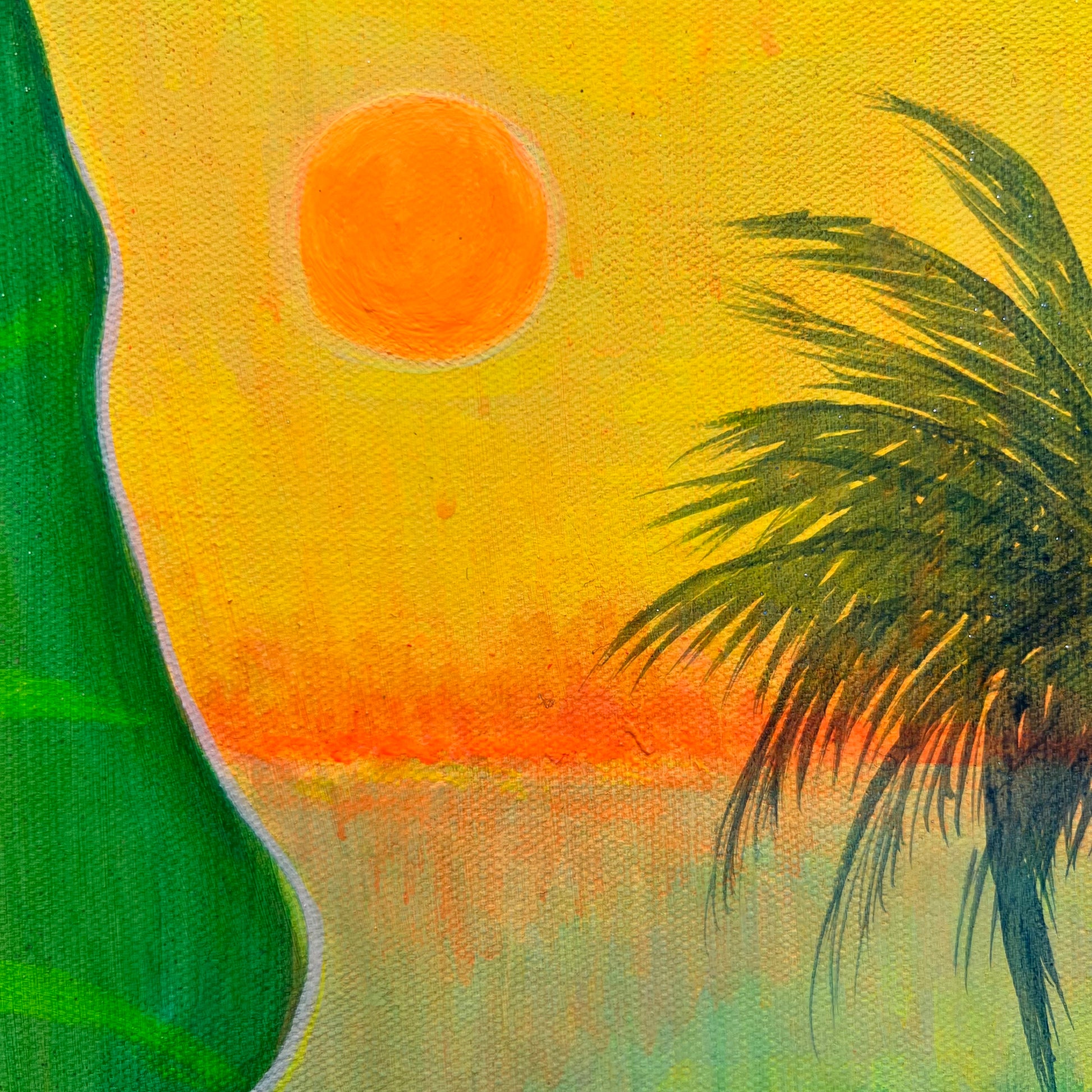 ‘The Best Rays Of The Day’ 122cm x 122cm - Kathryn Sillince Artist
