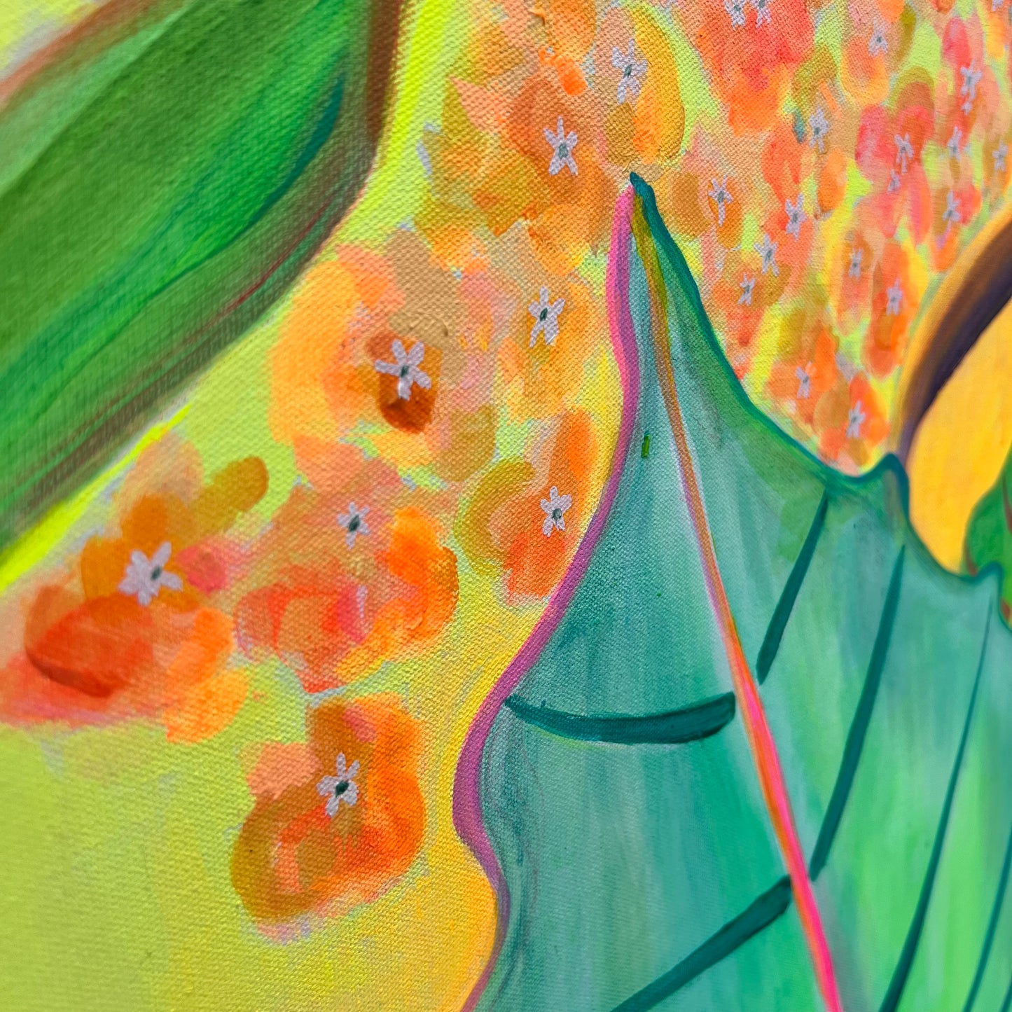 ‘The Best Rays Of The Day’ 122cm x 122cm - Kathryn Sillince Artist