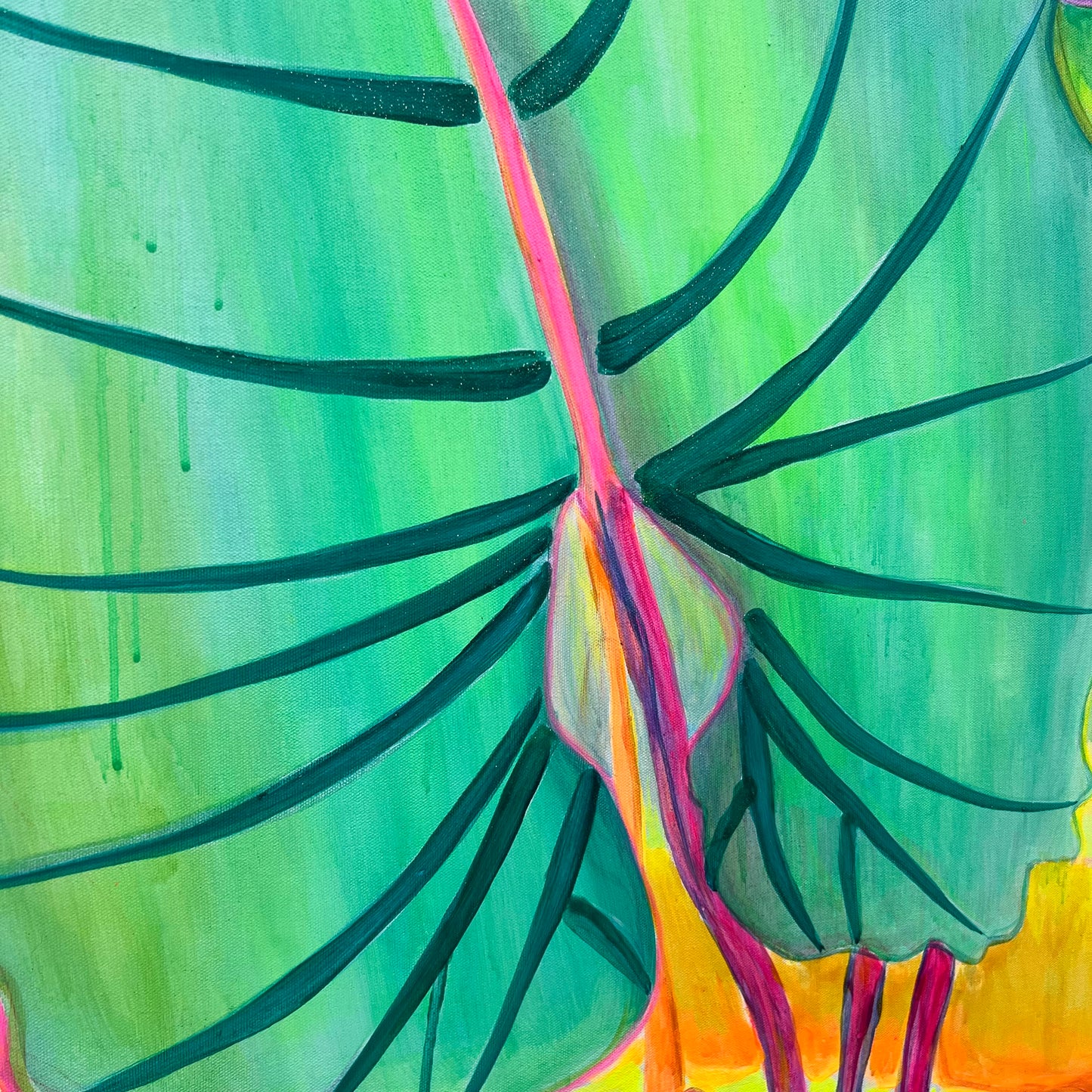 ‘The Best Rays Of The Day’ 122cm x 122cm - Kathryn Sillince Artist