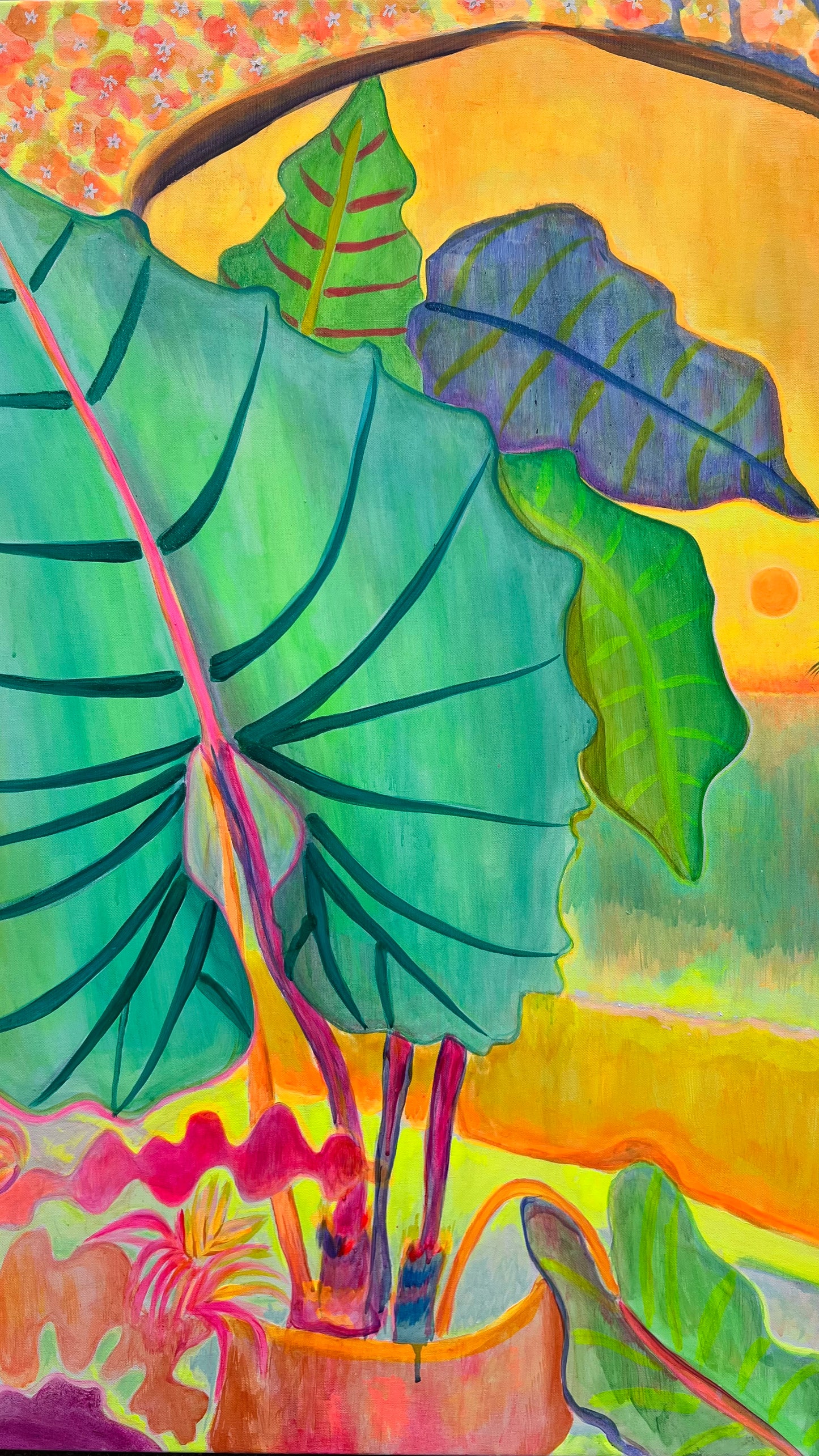 ‘The Best Rays Of The Day’ 122cm x 122cm - Kathryn Sillince Artist