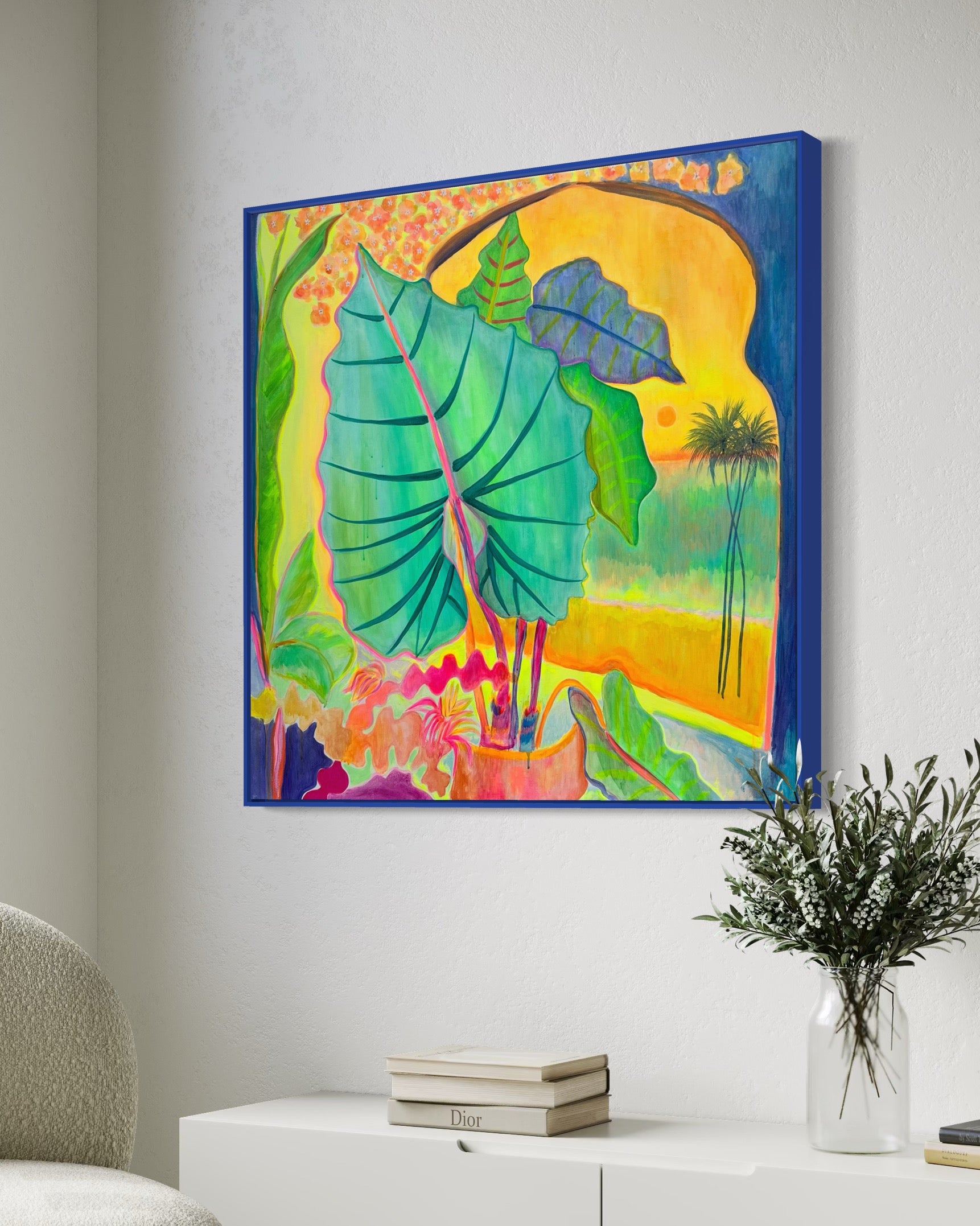 ‘The Best Rays Of The Day’ 122cm x 122cm - Kathryn Sillince Artist