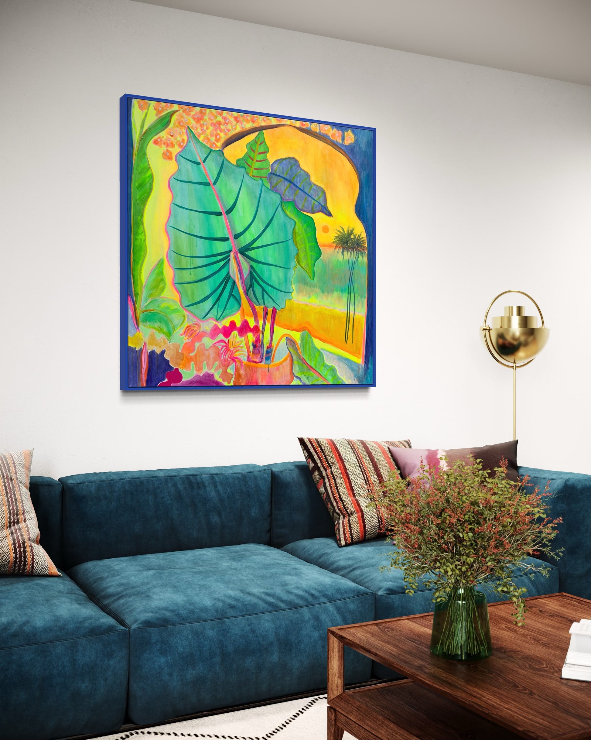 ‘The Best Rays Of The Day’ 122cm x 122cm - Kathryn Sillince Artist