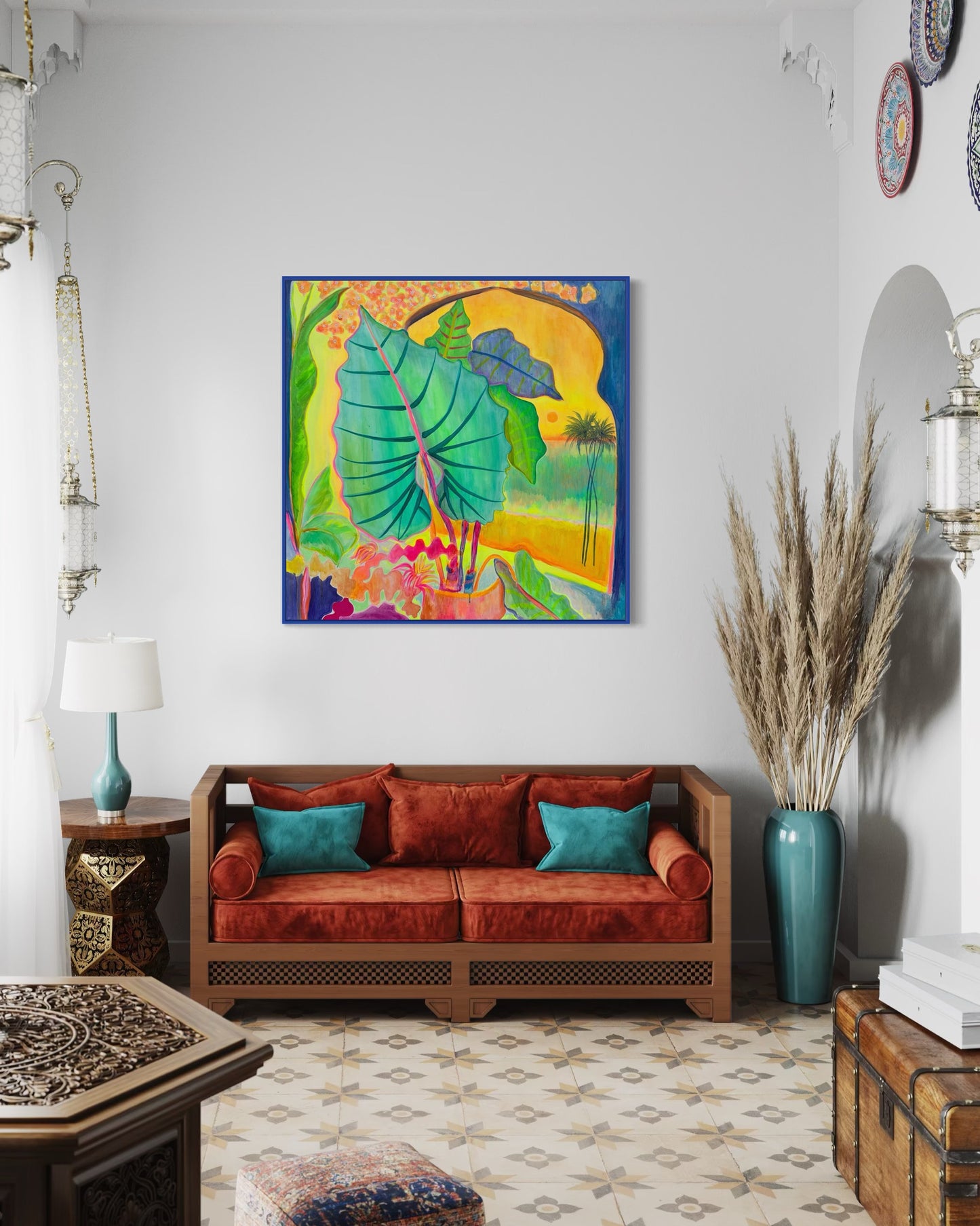 ‘The Best Rays Of The Day’ 122cm x 122cm - Kathryn Sillince Artist