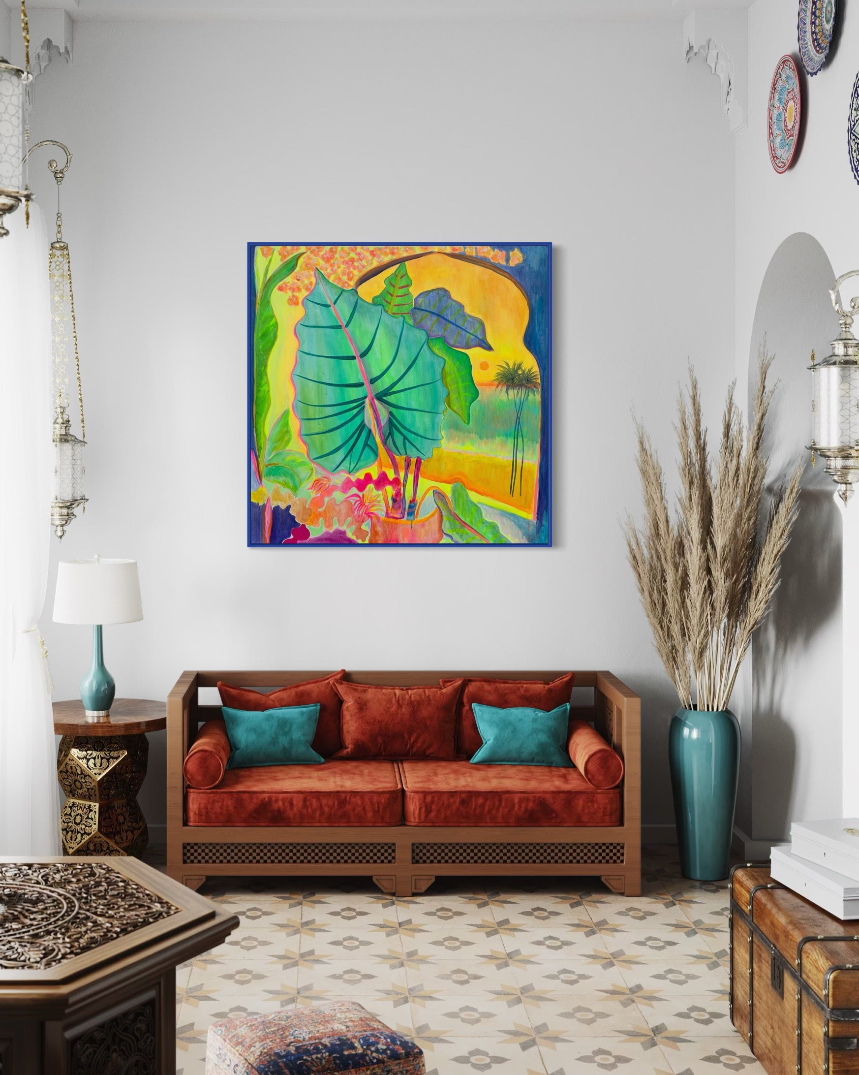 ‘The Best Rays Of The Day’ 122cm x 122cm - Kathryn Sillince Artist