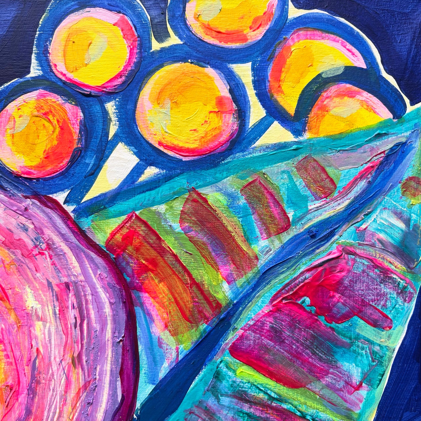 'The Impossible Bouquet' 120.5cm x 120.5cm - Kathryn Sillince Artist