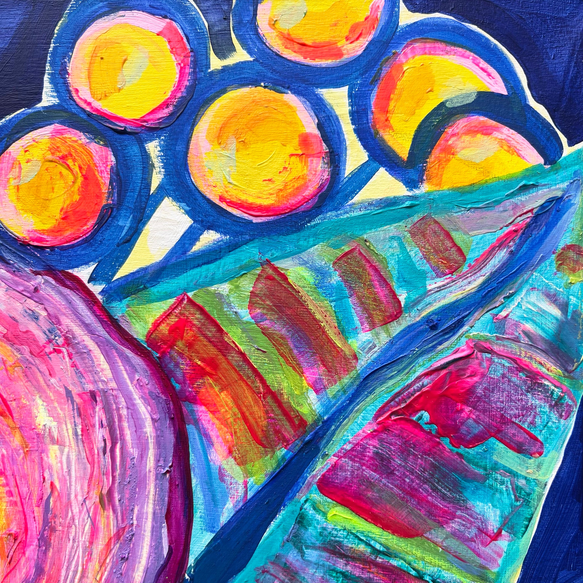 'The Impossible Bouquet' 120.5cm x 120.5cm - Kathryn Sillince Artist