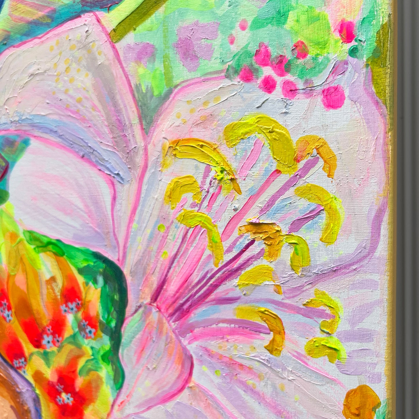 'The Impossible Bouquet' 120.5cm x 120.5cm - Kathryn Sillince Artist