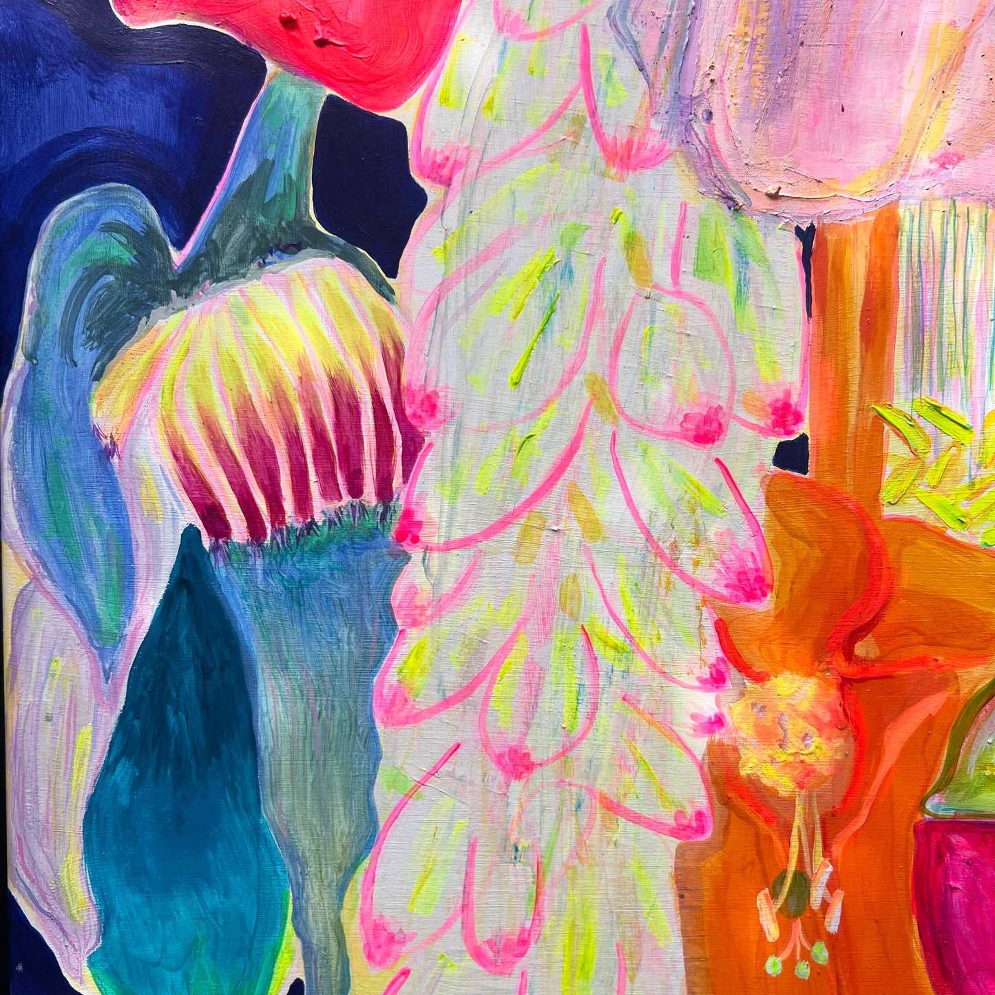 'The Impossible Bouquet' 120.5cm x 120.5cm - Kathryn Sillince Artist