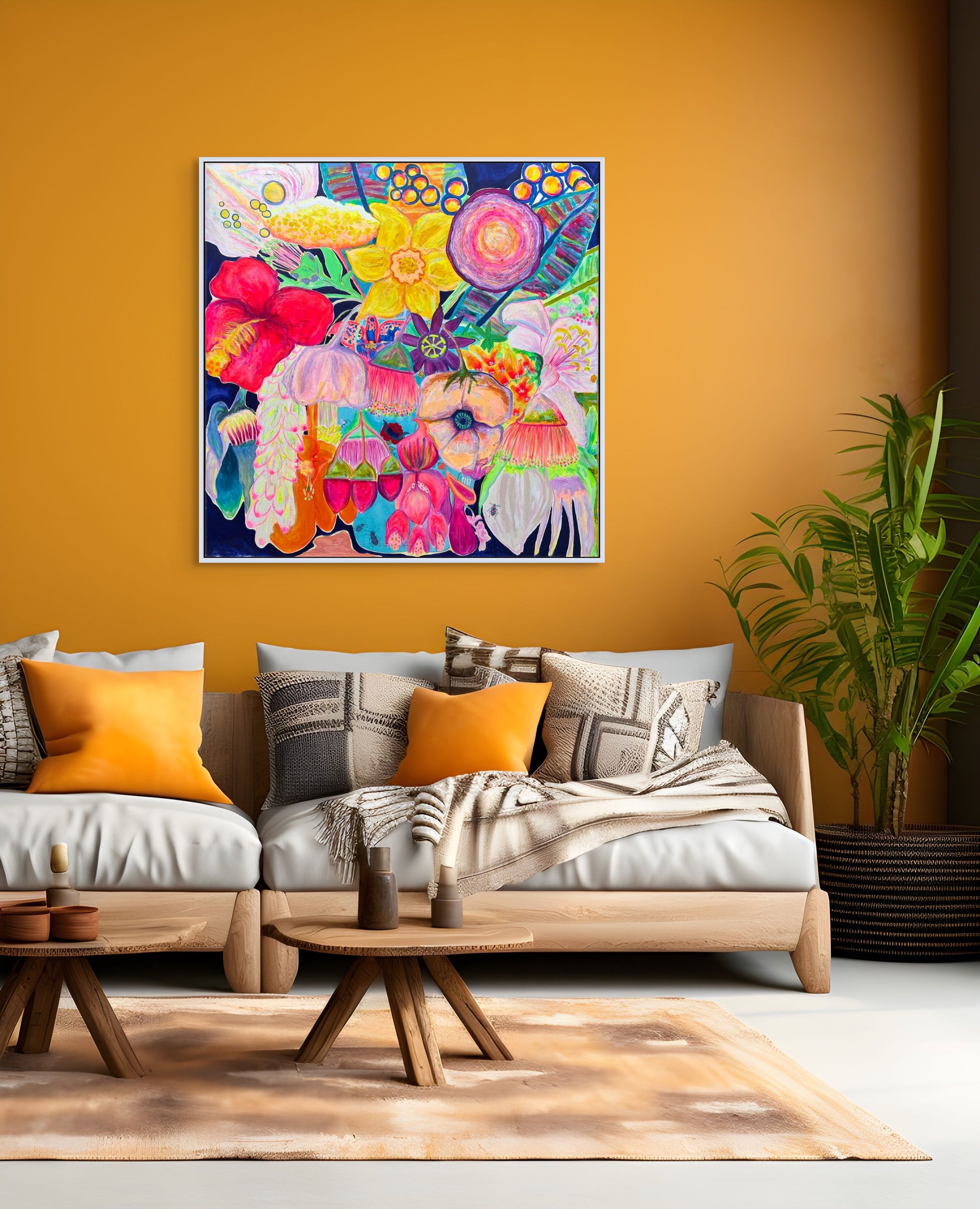 'The Impossible Bouquet' 120.5cm x 120.5cm - Kathryn Sillince Artist