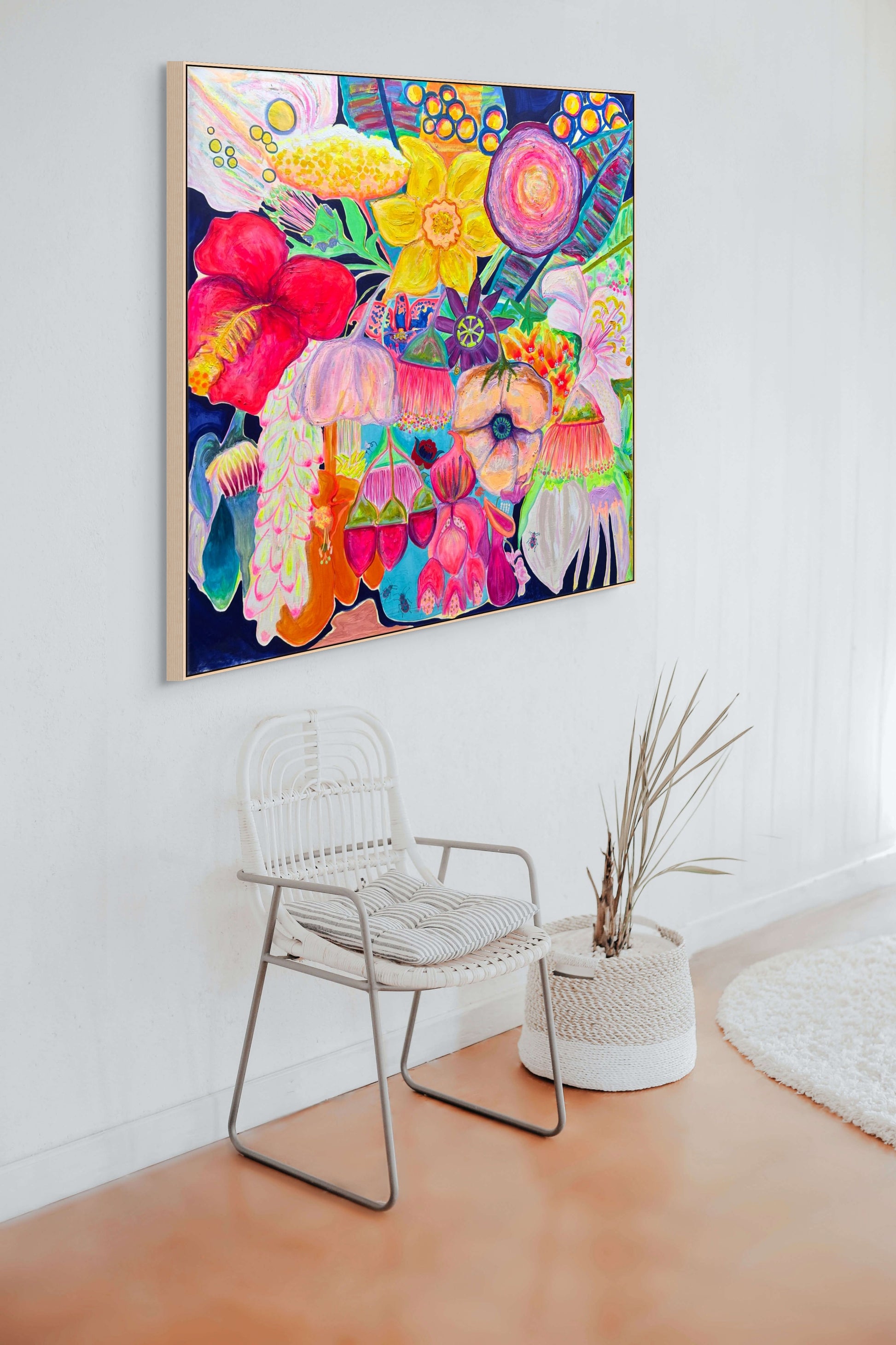'The Impossible Bouquet' 120.5cm x 120.5cm - Kathryn Sillince Artist
