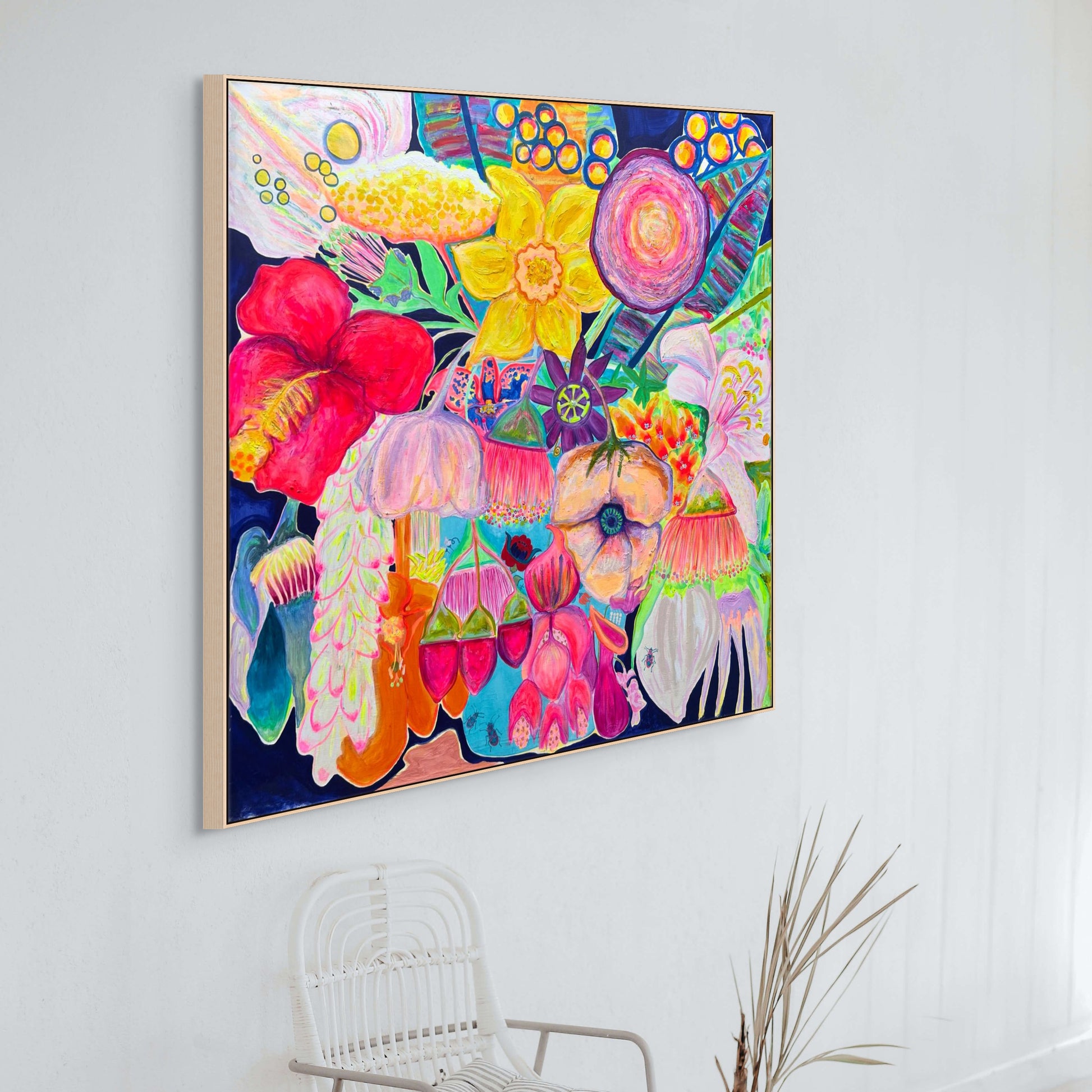 'The Impossible Bouquet' 120.5cm x 120.5cm - Kathryn Sillince Artist
