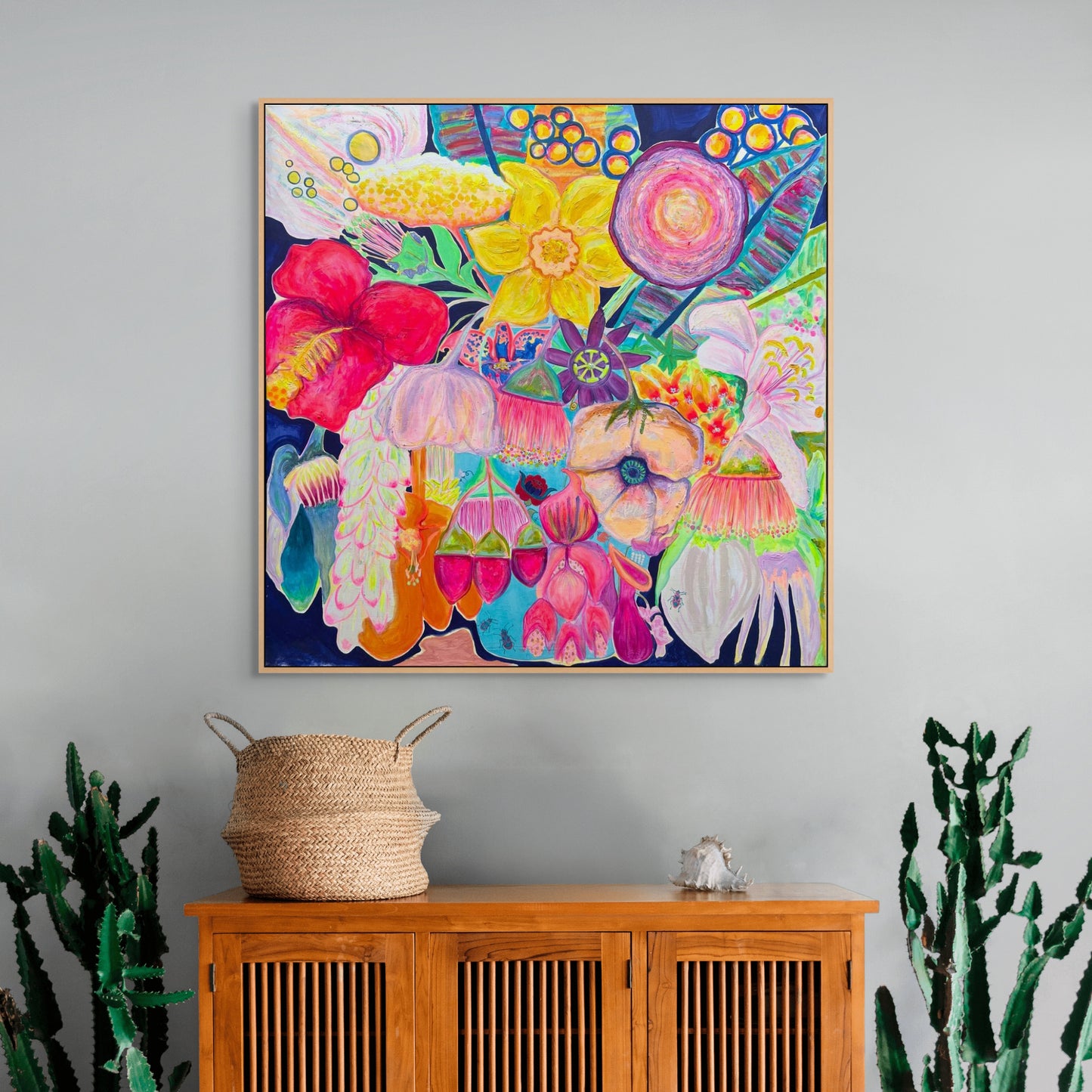 'The Impossible Bouquet' 120.5cm x 120.5cm - Kathryn Sillince Artist