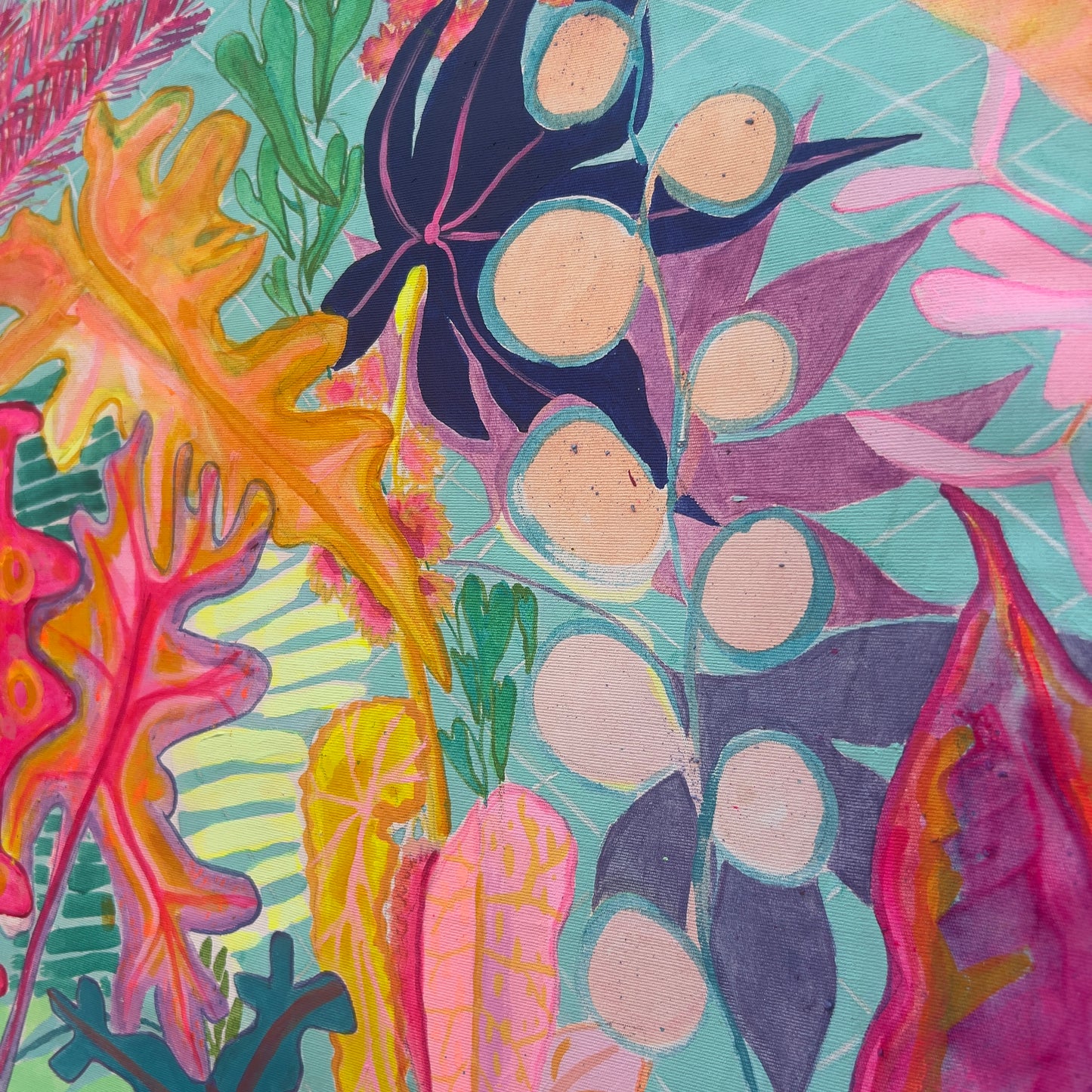 'The Mercury's Rising' 76.5cm x 76.5cm - Kathryn Sillince Artist