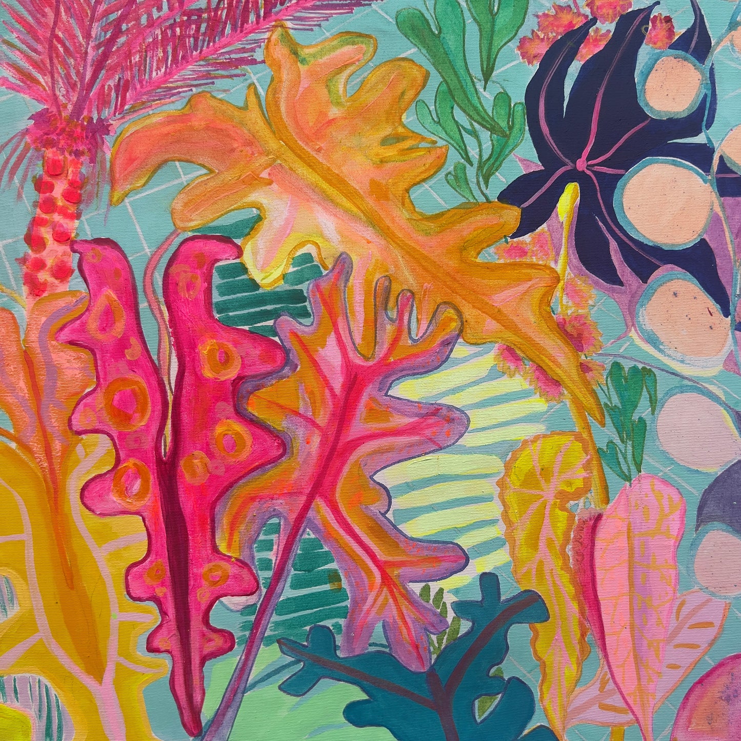 'The Mercury's Rising' 76.5cm x 76.5cm - Kathryn Sillince Artist
