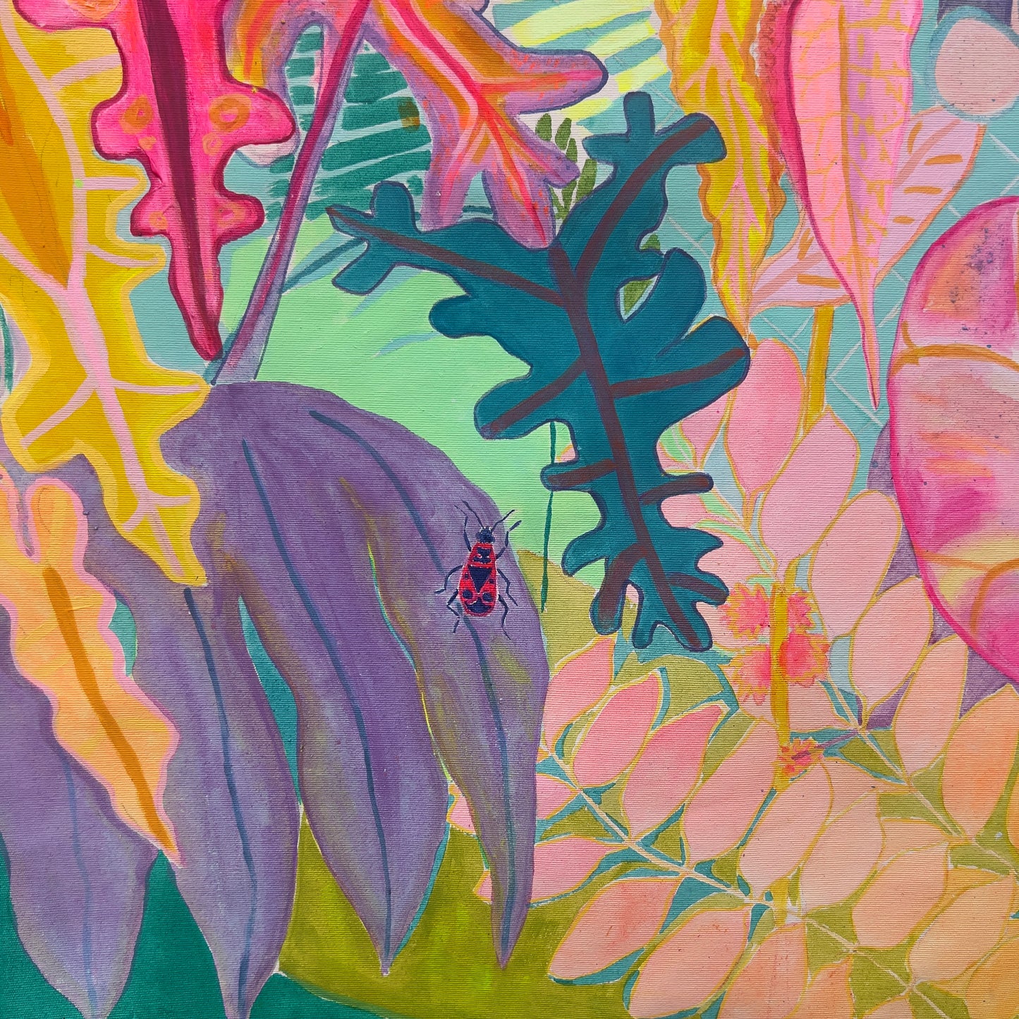'The Mercury's Rising' 76.5cm x 76.5cm - Kathryn Sillince Artist