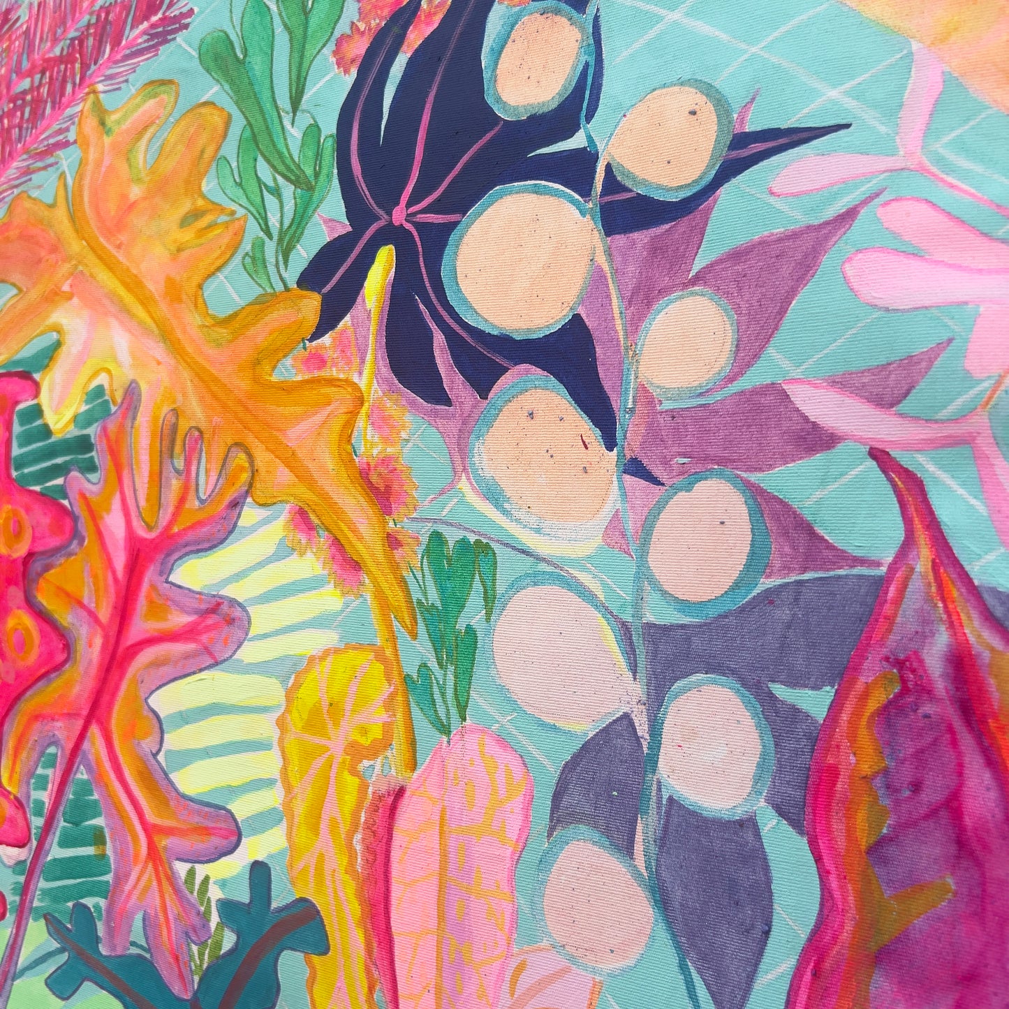 'The Mercury's Rising' 76.5cm x 76.5cm - Kathryn Sillince Artist