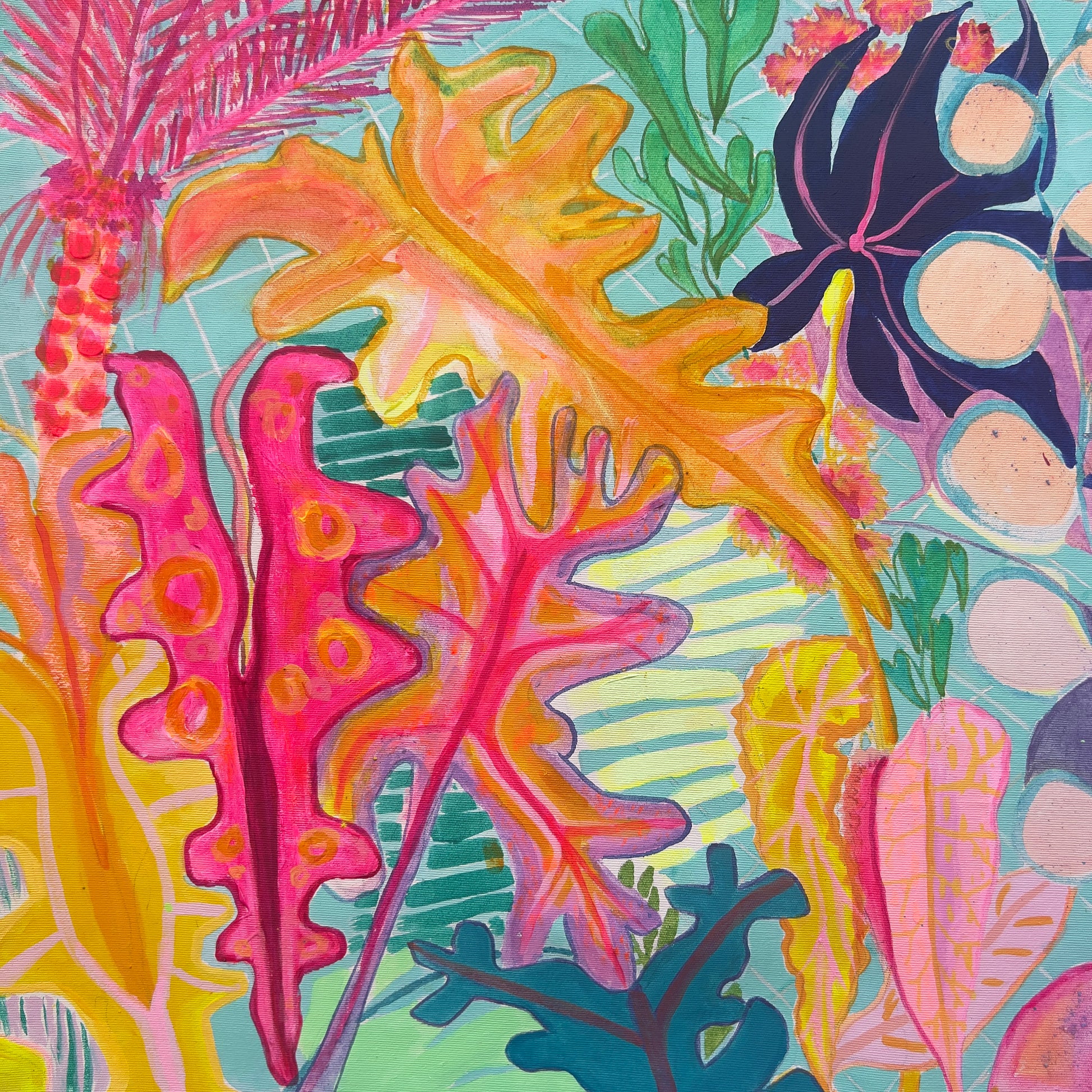 'The Mercury's Rising' 76.5cm x 76.5cm - Kathryn Sillince Artist