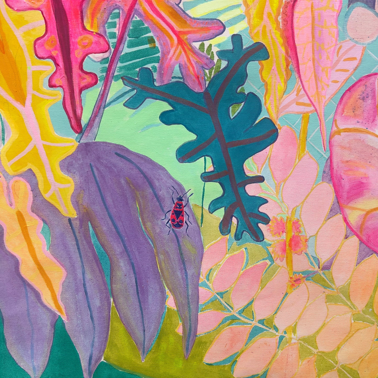 'The Mercury's Rising' 76.5cm x 76.5cm - Kathryn Sillince Artist