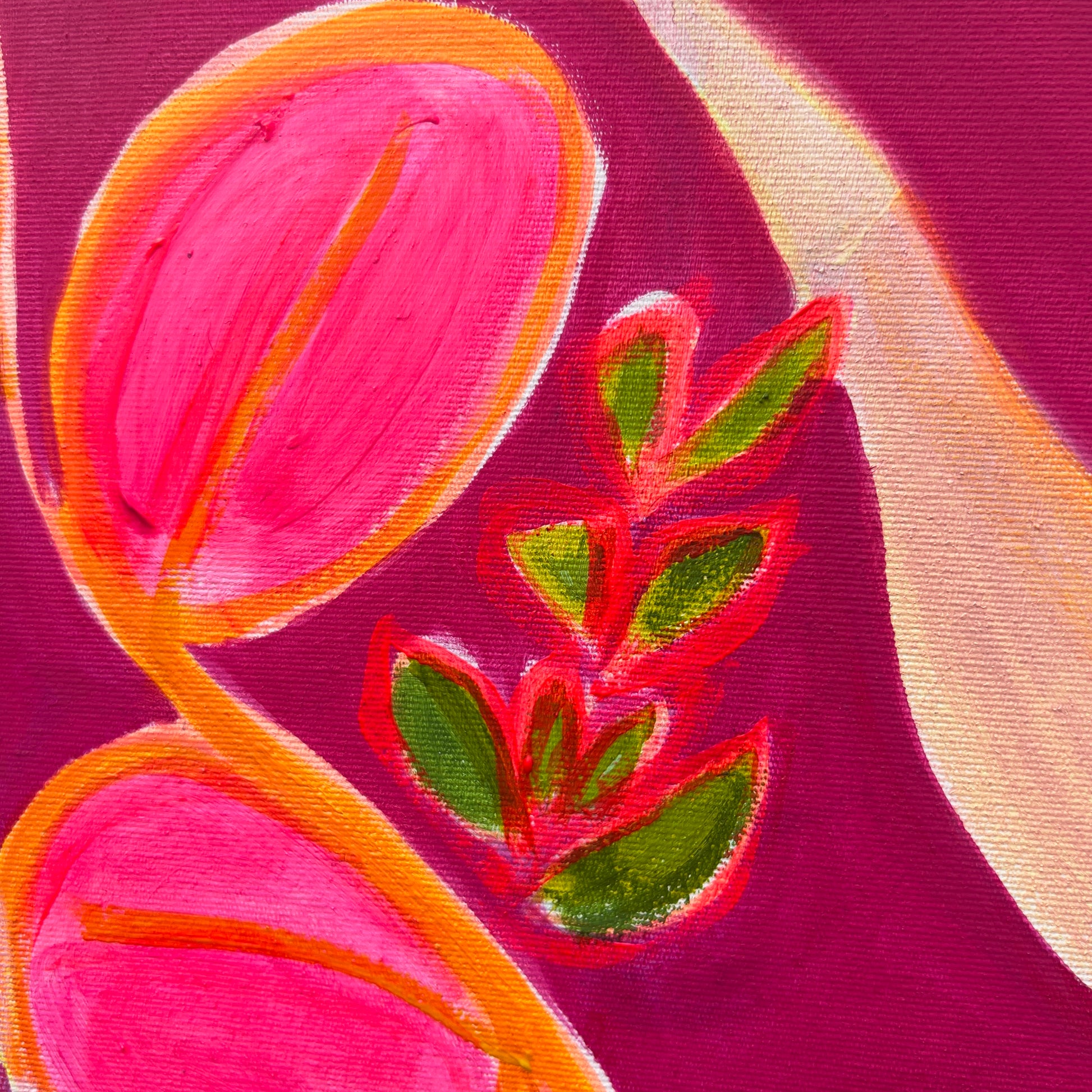 'The Path Into Summer' 76.5cm x 76.5cm - Kathryn Sillince Artist