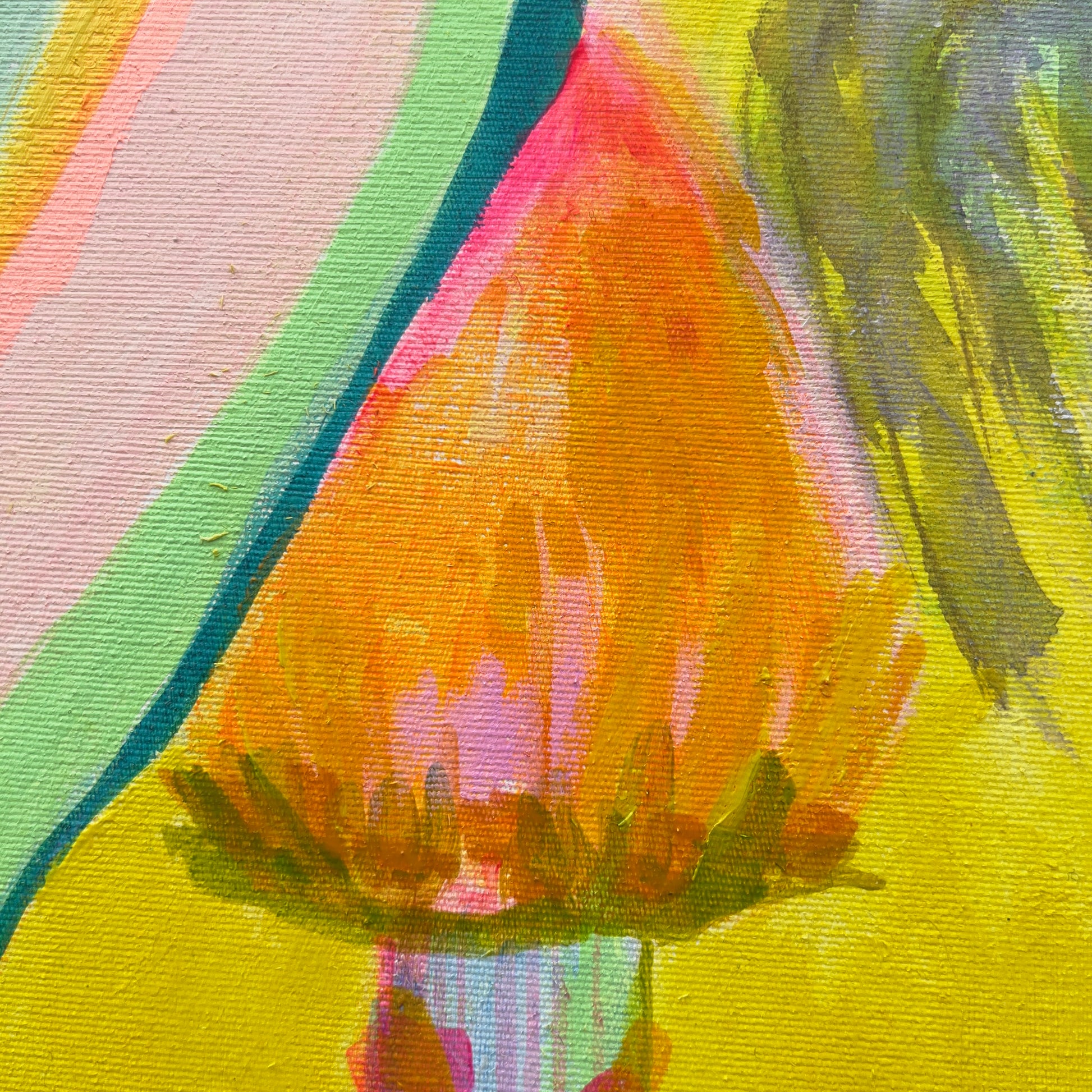 'The Path Into Summer' 76.5cm x 76.5cm - Kathryn Sillince Artist