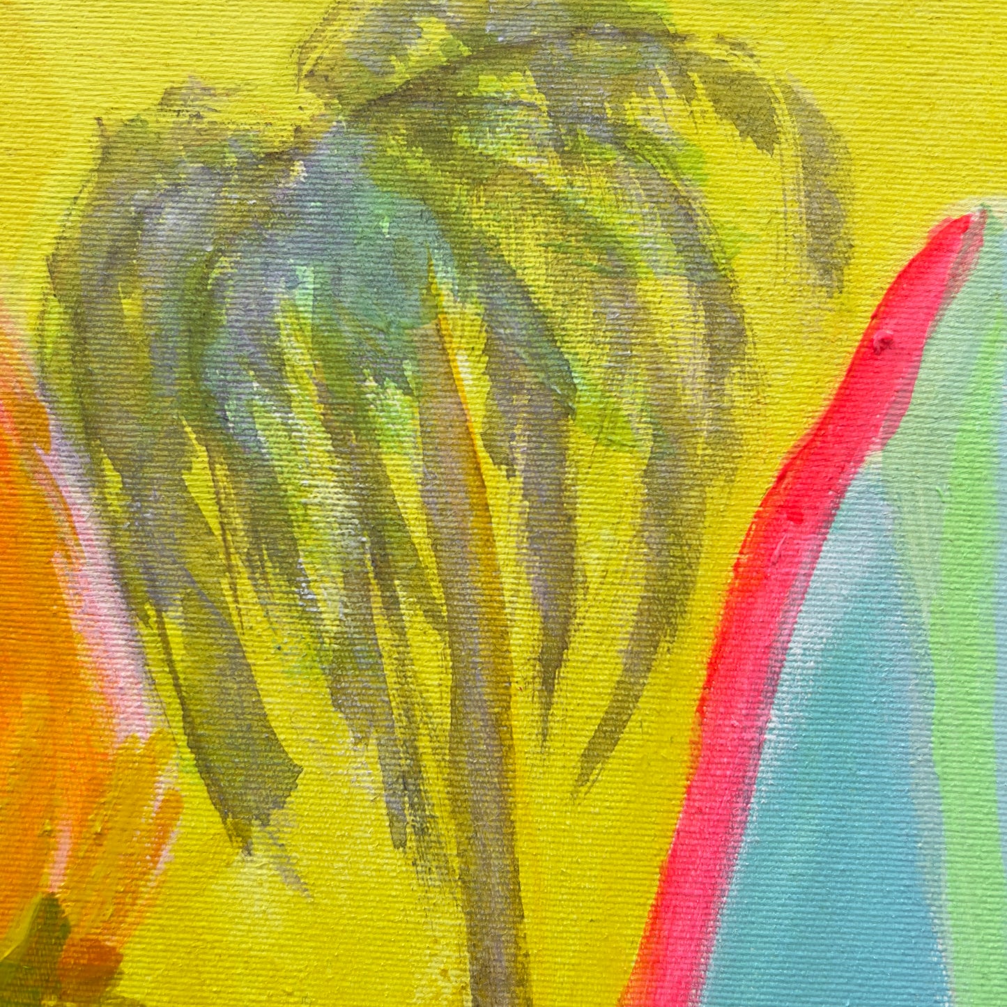 'The Path Into Summer' 76.5cm x 76.5cm - Kathryn Sillince Artist