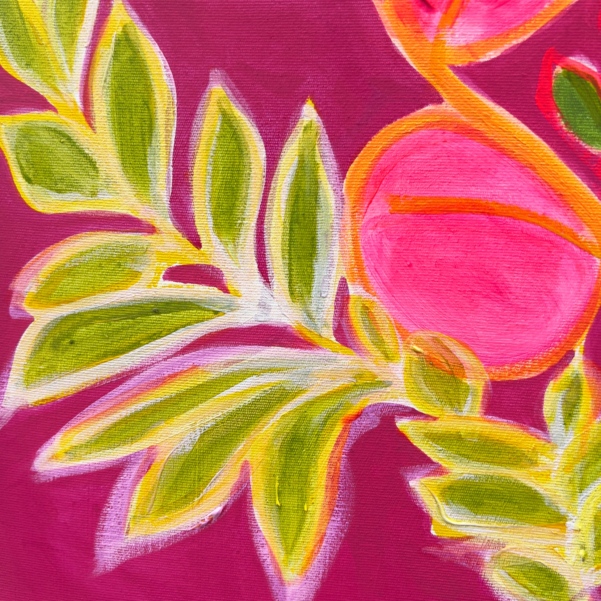 'The Path Into Summer' 76.5cm x 76.5cm - Kathryn Sillince Artist