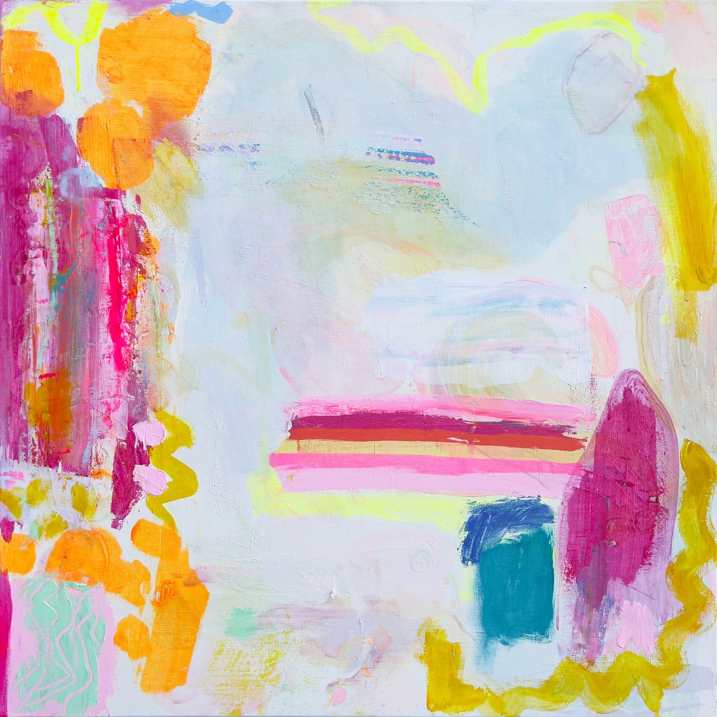 'To Me, You Are Perfect'  76cm x 76cm - Kathryn Sillince Artist