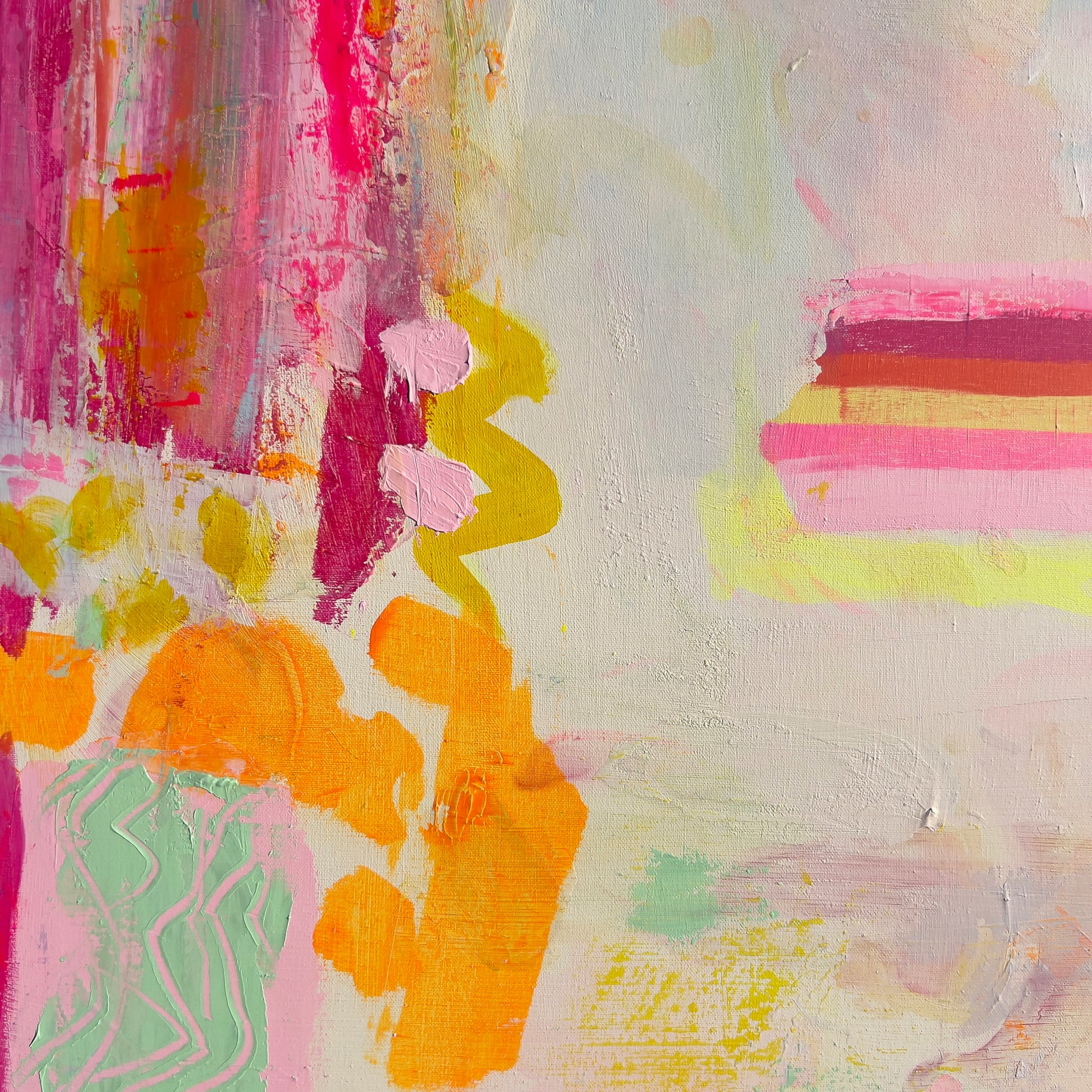 'To Me, You Are Perfect'  76cm x 76cm - Kathryn Sillince Artist