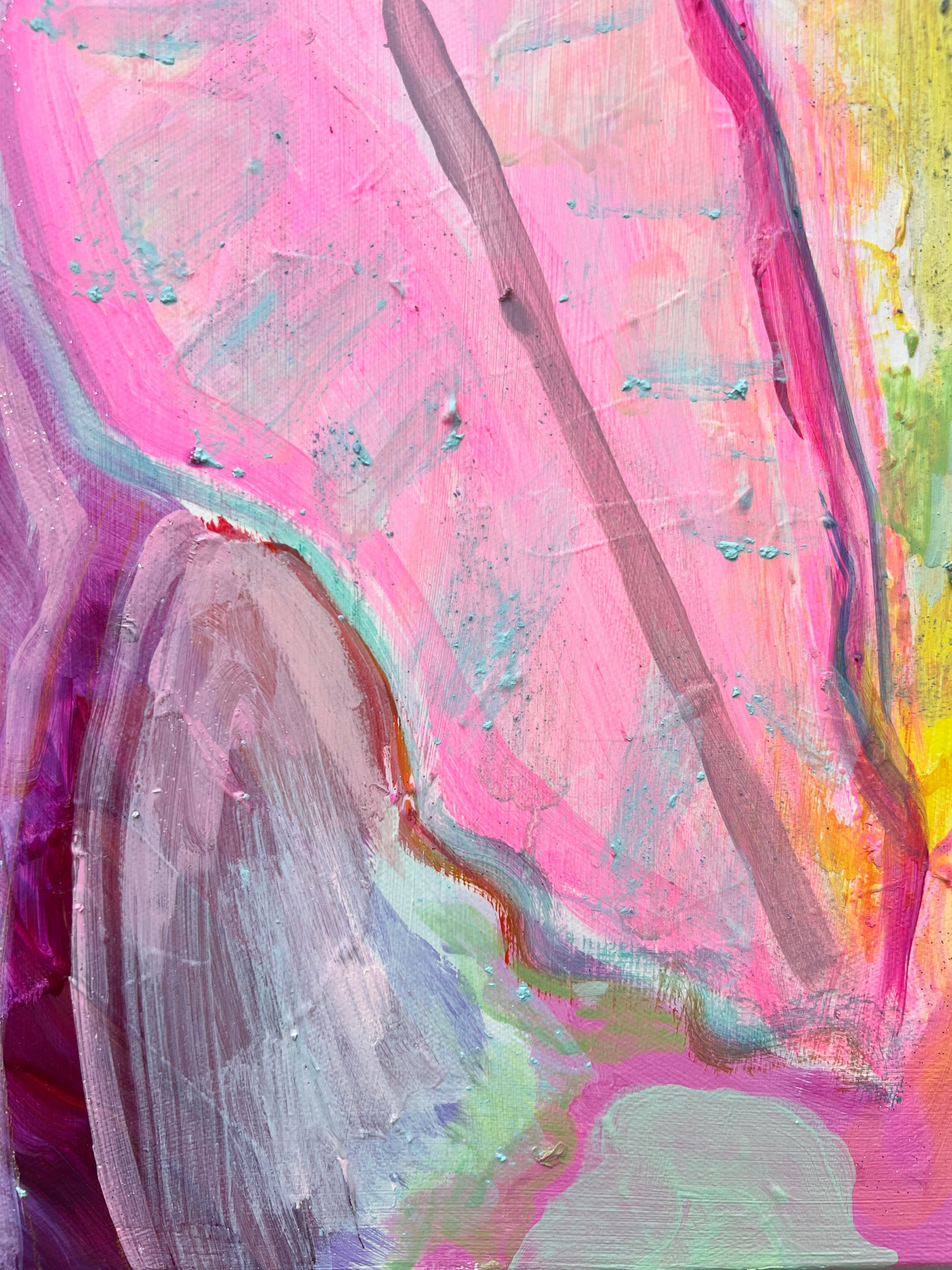 'Two Alocasia Leaves' 32.5cm x 43cm - Kathryn Sillince Artist