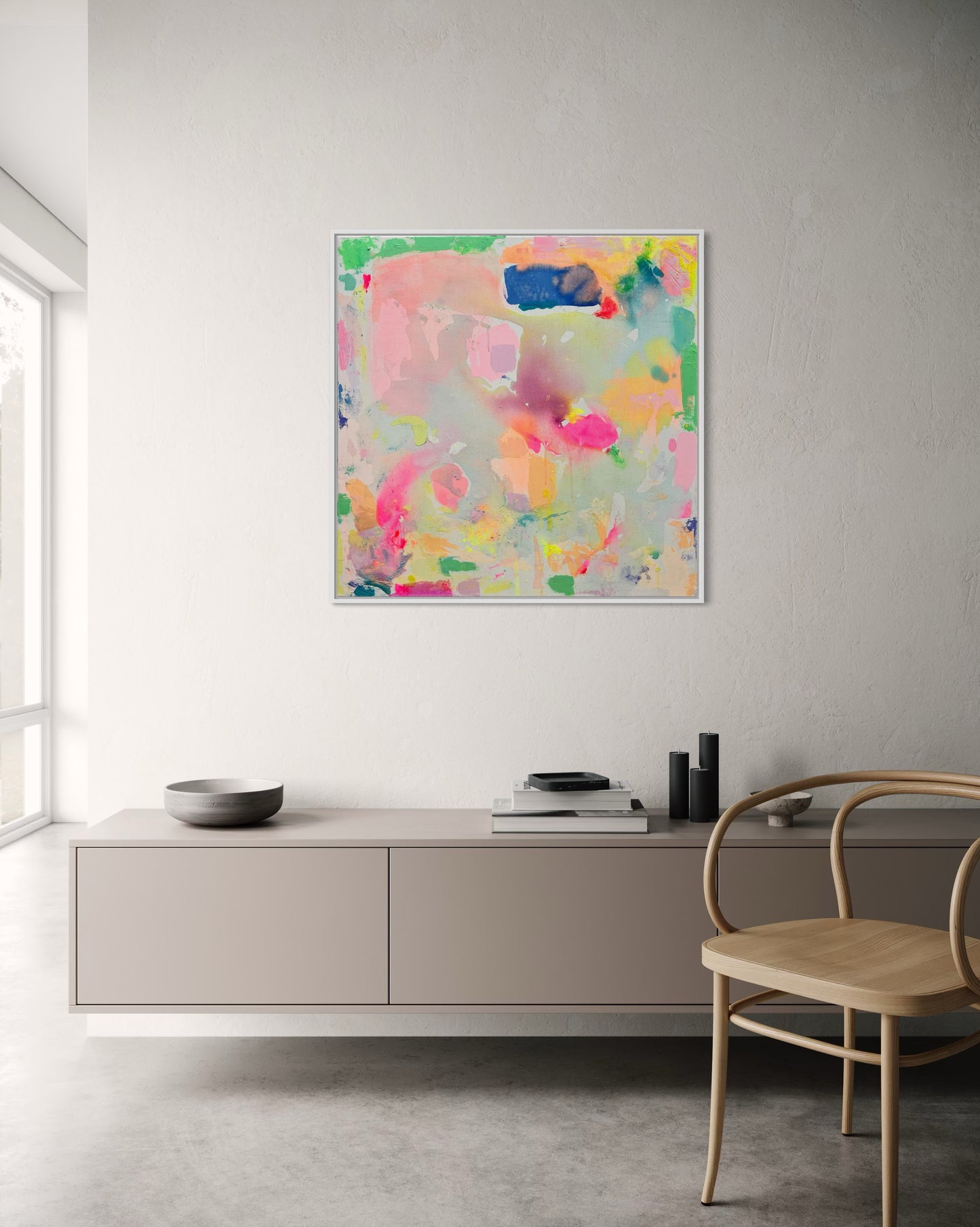 ‘Up In The Clouds’ 82cm x 82cm - Kathryn Sillince Artist