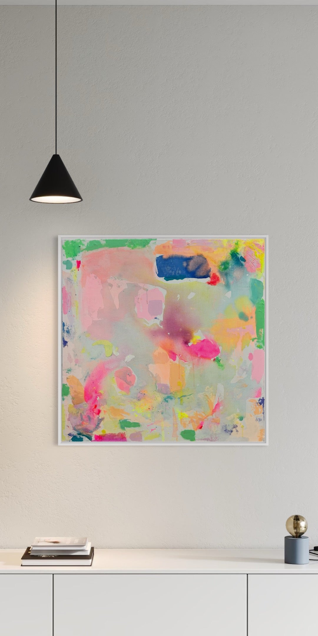 ‘Up In The Clouds’ 82cm x 82cm - Kathryn Sillince Artist