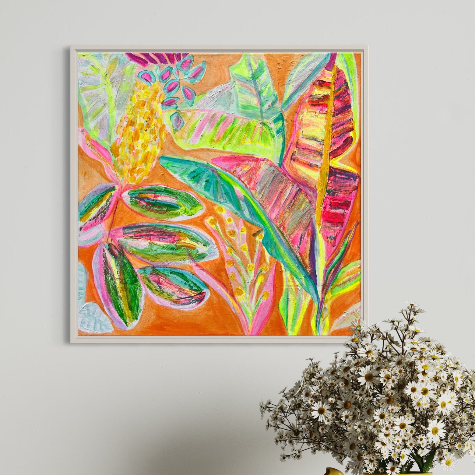 'Zing Of Zingiber'  56cm x 56cm - Kathryn Sillince Artist