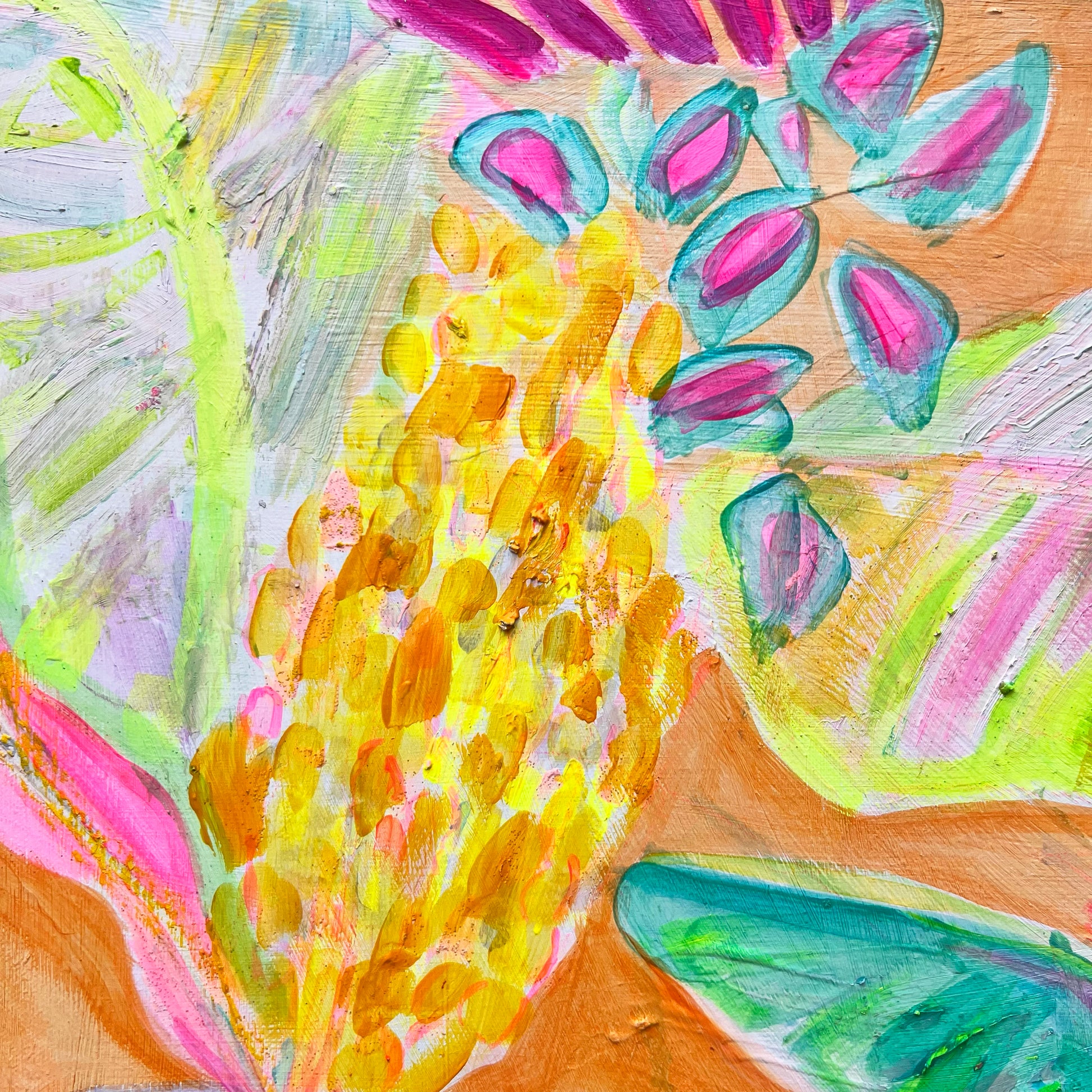 'Zing Of Zingiber'  56cm x 56cm - Kathryn Sillince Artist
