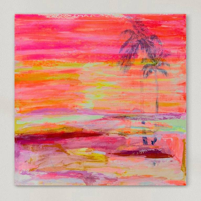 'Fleeting Sunglow'  90cm x 90cm - Kathryn Sillince Artist