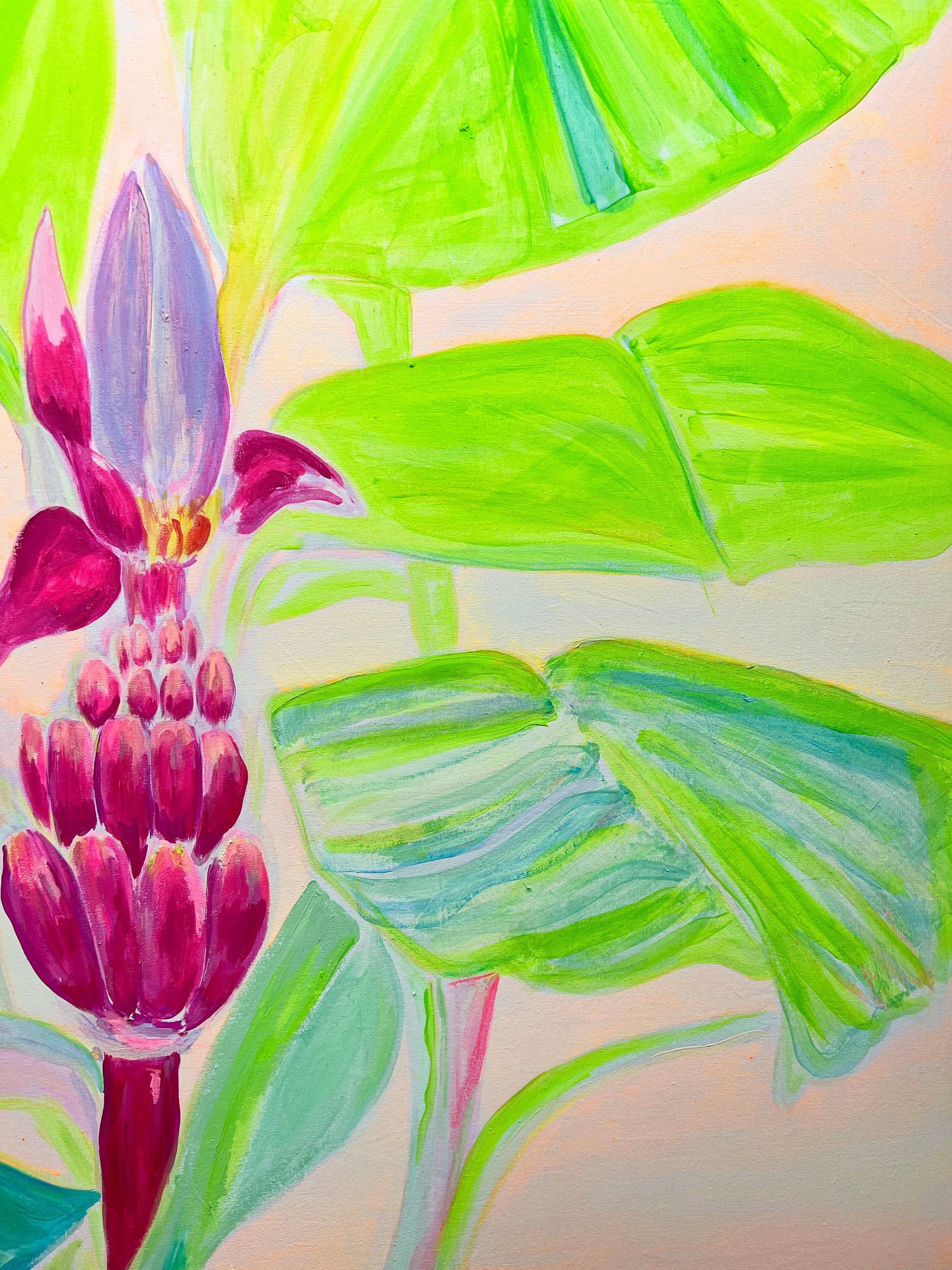 'Musa Velutina In Her Element'  112cm x 112cm - Kathryn Sillince Artist