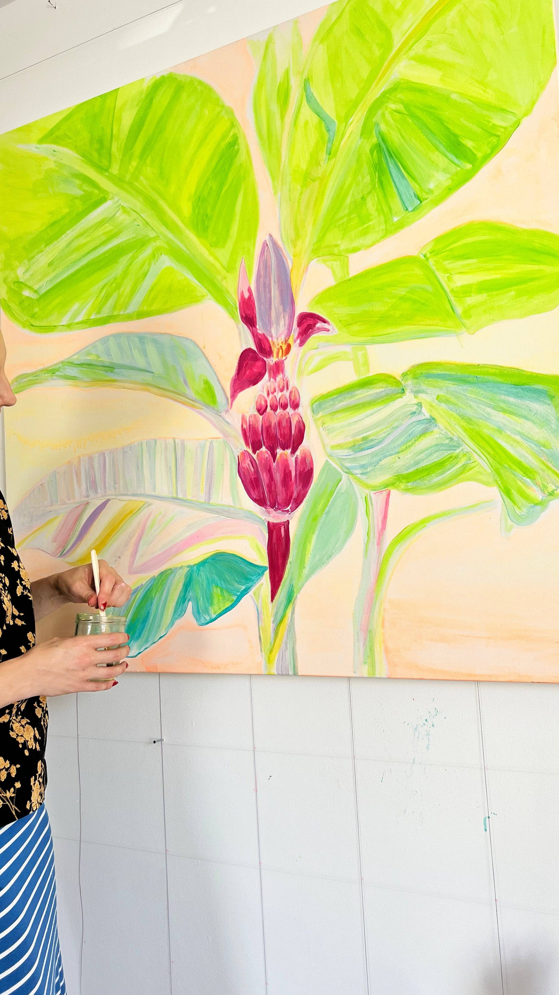 'Musa Velutina In Her Element'  112cm x 112cm - Kathryn Sillince Artist