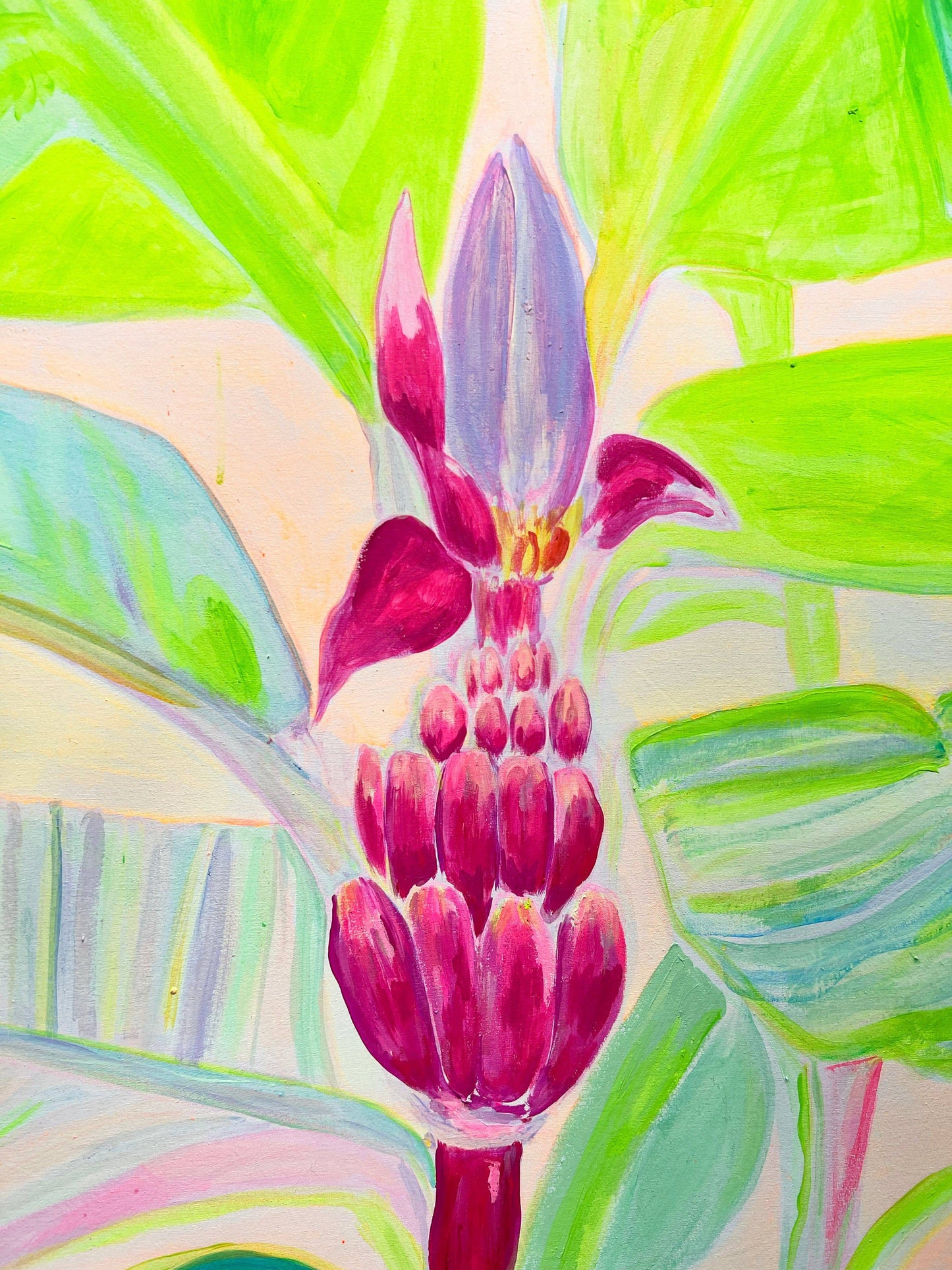 'Musa Velutina In Her Element'  112cm x 112cm - Kathryn Sillince Artist